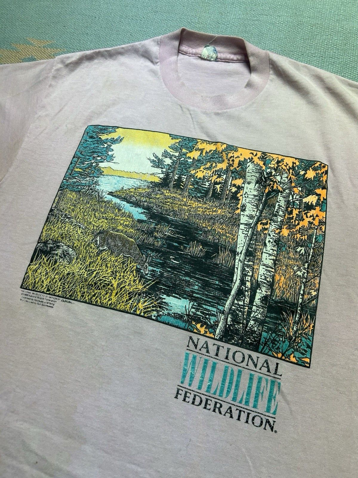 Vintage Vtg 90s t shirt national wildlife federation deer nature L Size US L / EU 52-54 / 3 - 3 Thumbnail