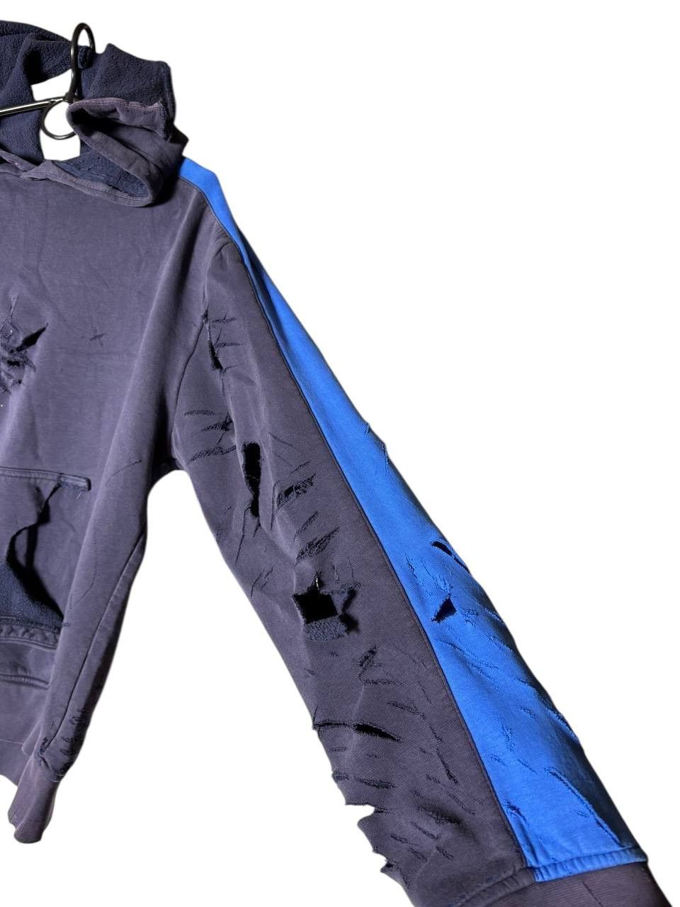Designer Custom 1 of 1 NIKE CRAZY DISTRESSED HOODIE Vintage Size US M / EU 48-50 / 2 - 10 Thumbnail