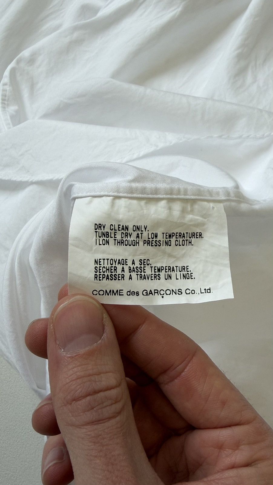 Comme des Garcons S/S 2000 White Crinkle Cotton Shirt Size US M / EU 48-50 / 2 - 13 Thumbnail