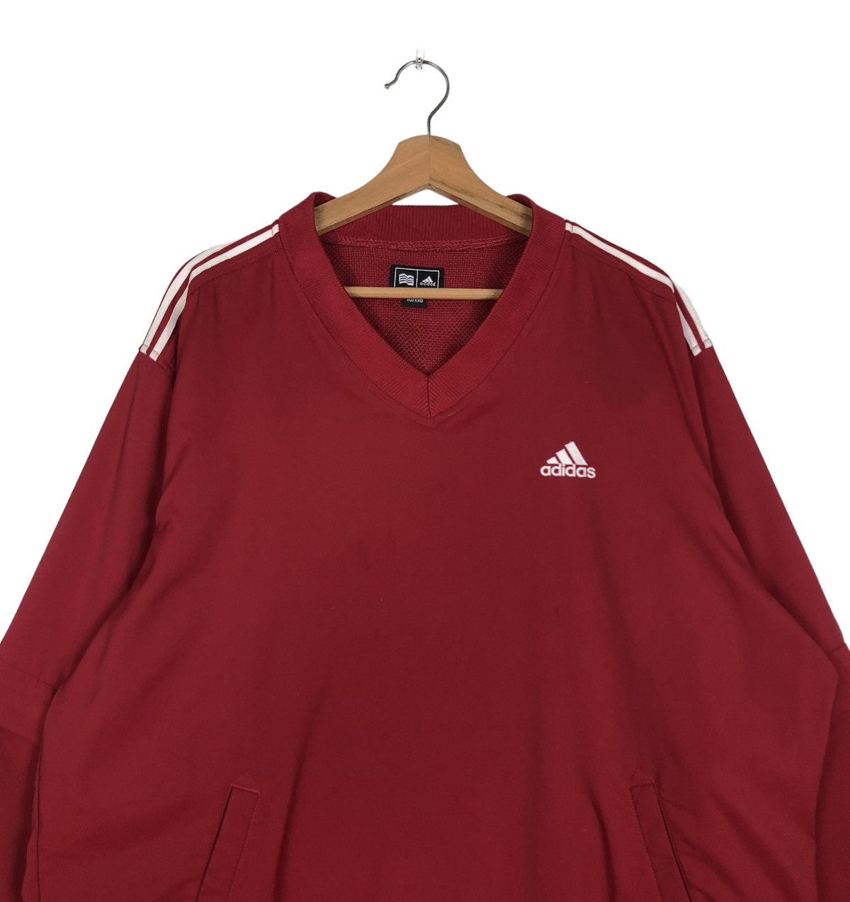 Adidas 🔥VINTAGE LONG SLEEVE PULL OVER ADIDAS STRIPED Size US XXL / EU 58 / 5 - 3 Thumbnail