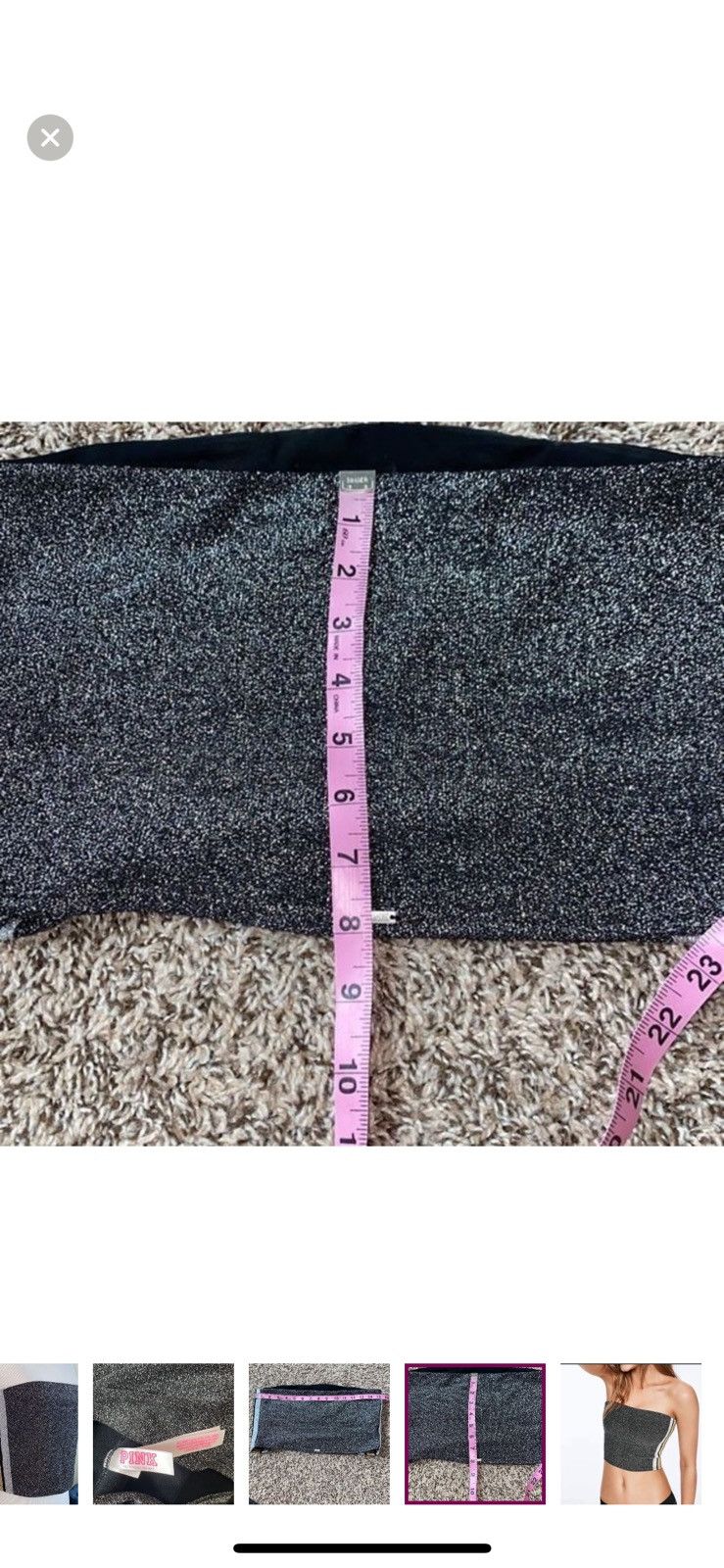 Pink Pink Victoria’s Secret medium sparkly bandeau tube top Size M / US 6-8 / IT 42-44 - 4 Thumbnail