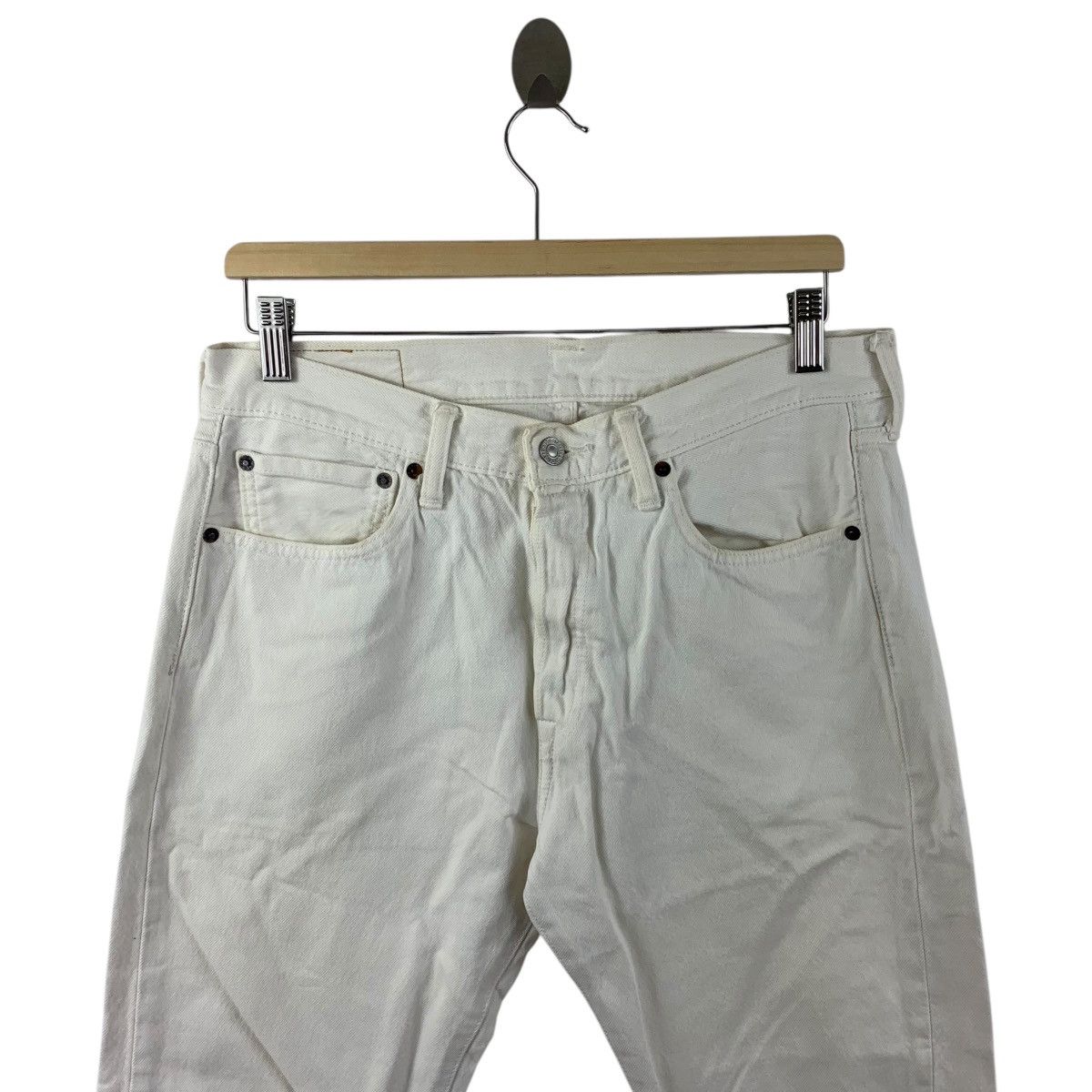 Levi's × Vintage Vintage LEVI’S lot 501 white colour jeans Size US 32 / EU 48 - 2 Thumbnail