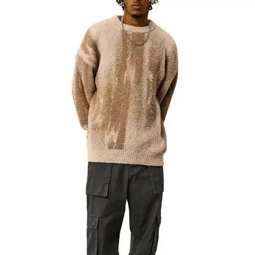 Other Tie Dye Beige Knit Sweater Size US M / EU 48-50 / 2 - 1 Thumbnail
