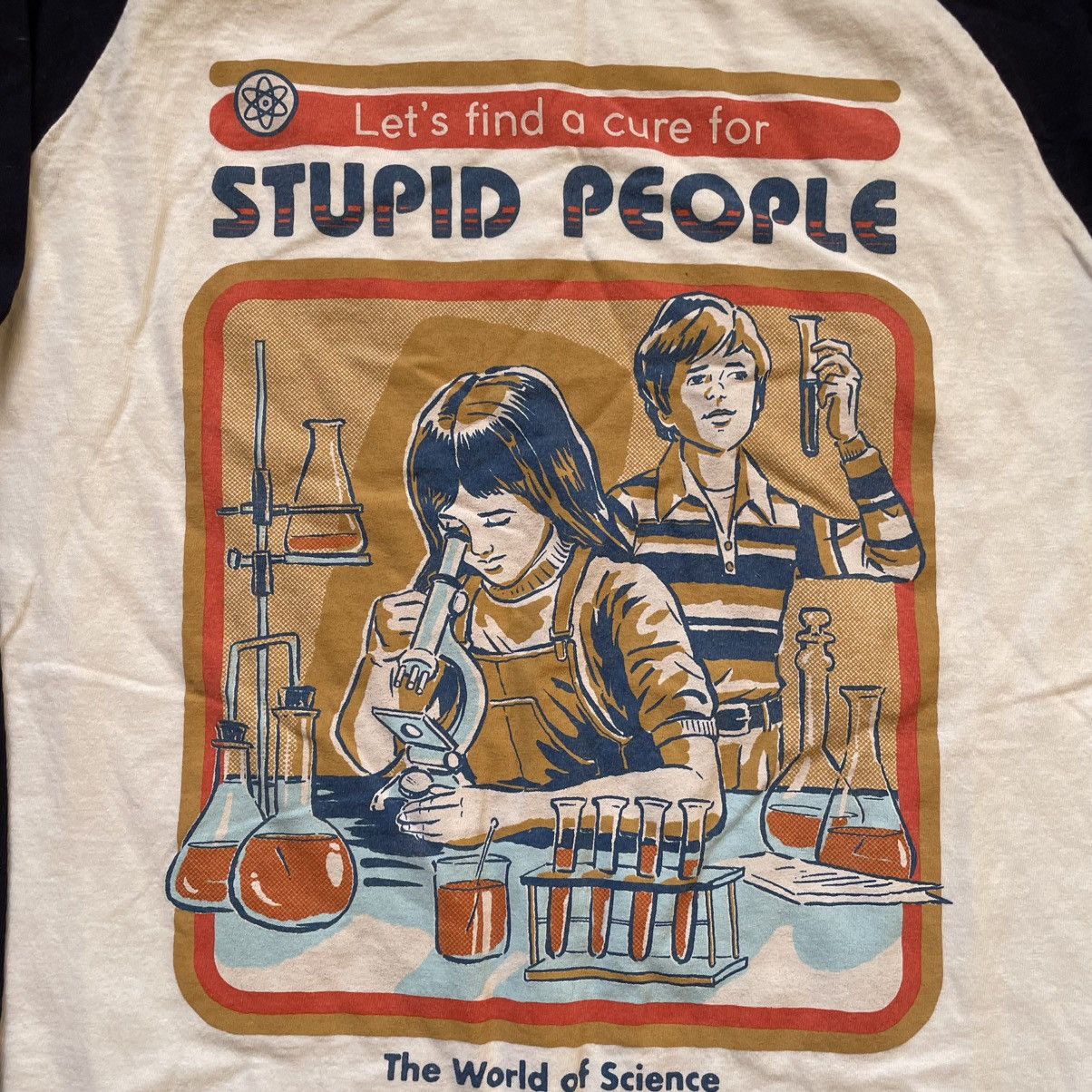 Vintage Vintage Y2K Stupid People Graphic Tee Raglan Faded Grunge M Size US M / EU 48-50 / 2 - 5 Thumbnail