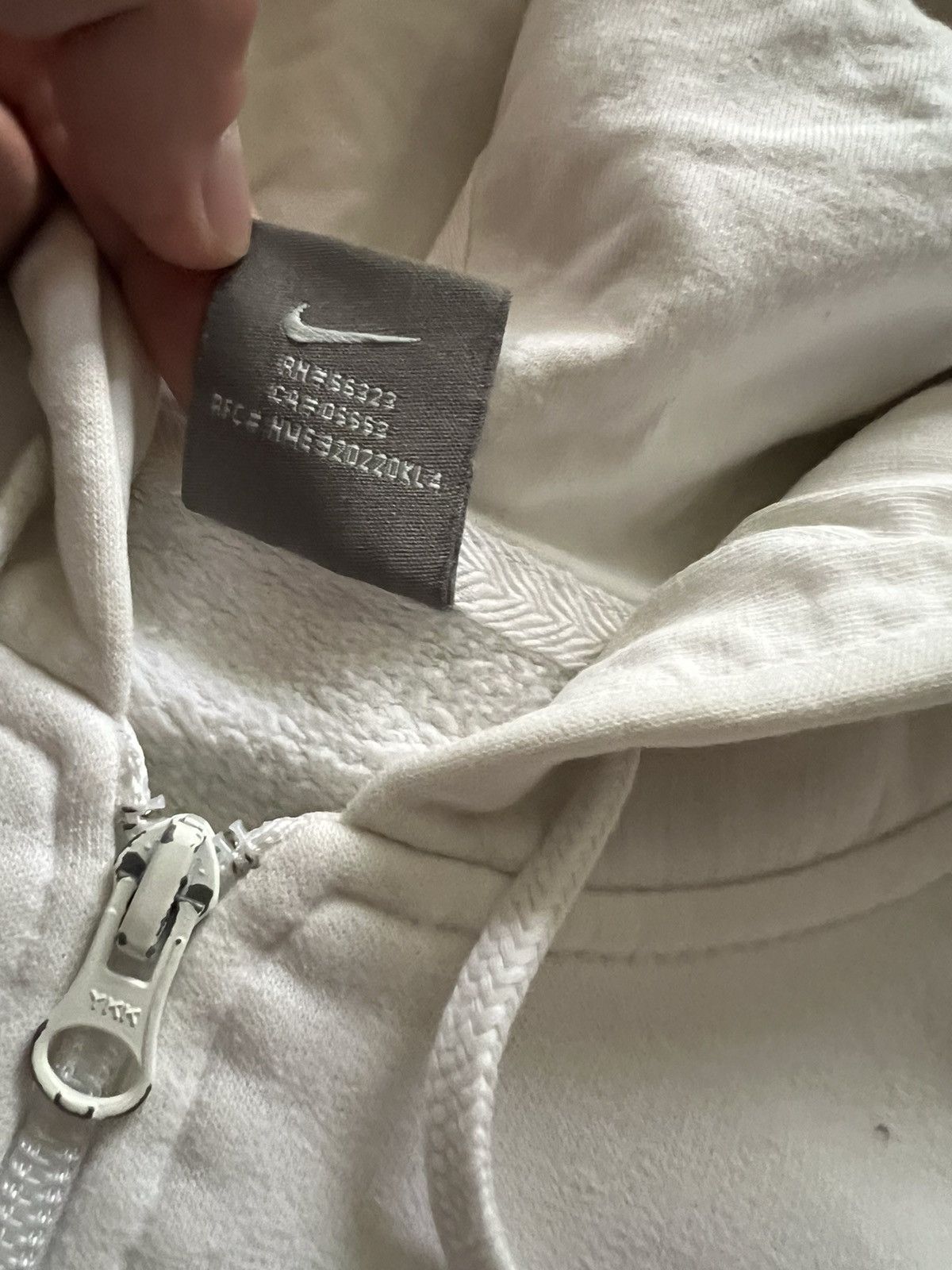 Nike × Vintage Vintage Y2k Nike🤍 White Sellout Logo Zip Hoodie White 00’s Size S / US 4 / IT 40 - 10 Thumbnail