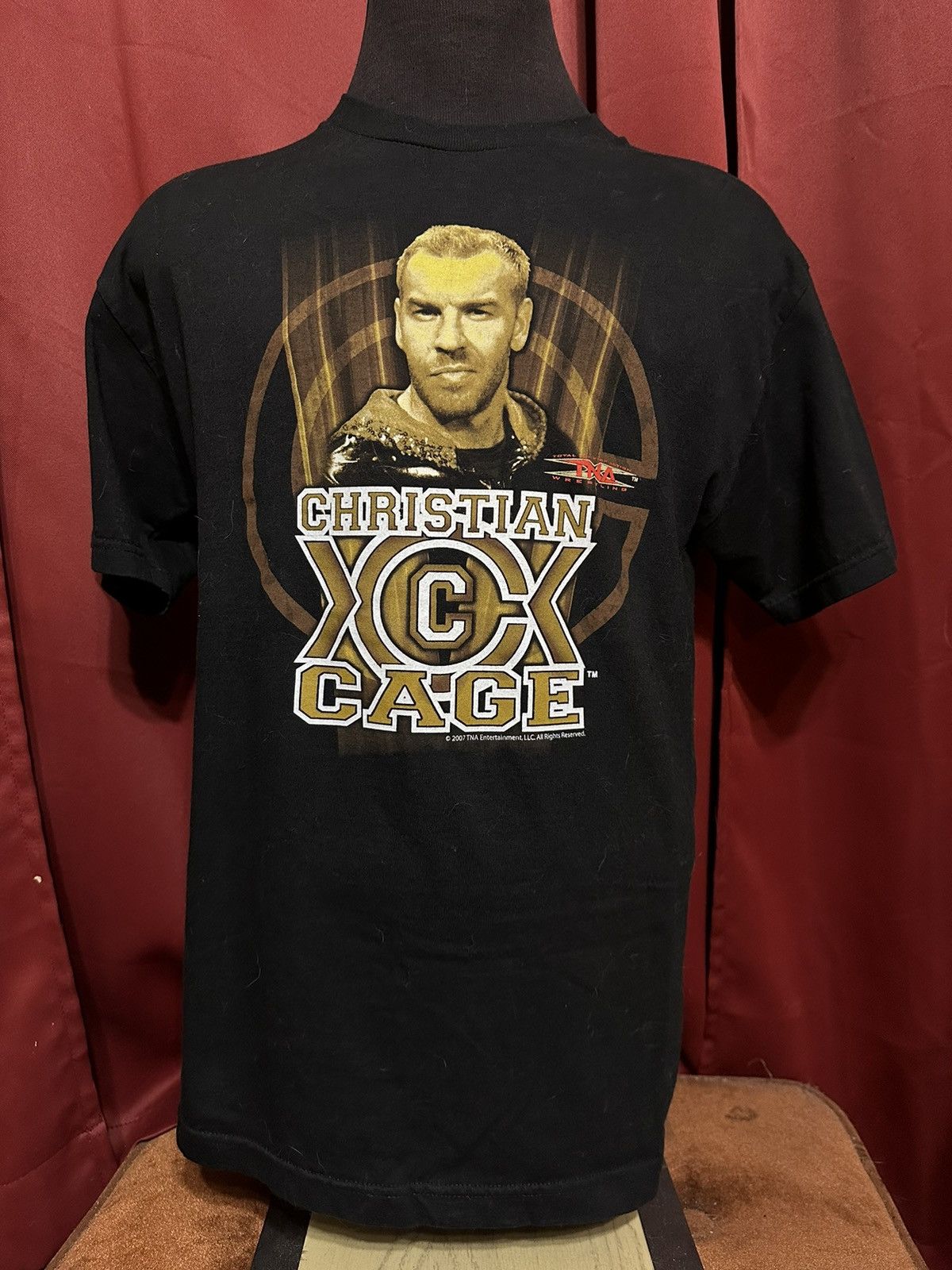 TNA Christian Cage Tshirt Y2K TNA Wrestling Tee Grail Size US L / EU 52-54 / 3 - 1 Thumbnail