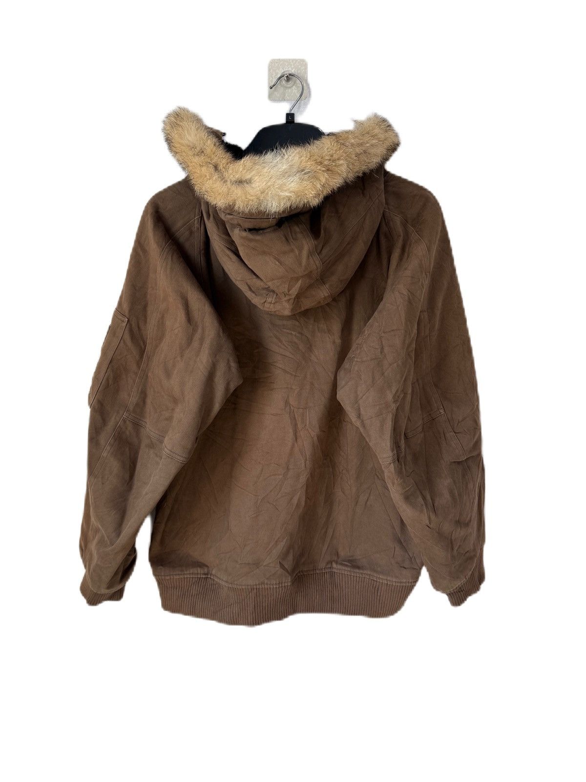 Japanese Brand JAPAN NRAND MOLESKIN BOMBER JACKET NOTA BENE FUR HOODIE Size US M / EU 48-50 / 2 - 9 Thumbnail