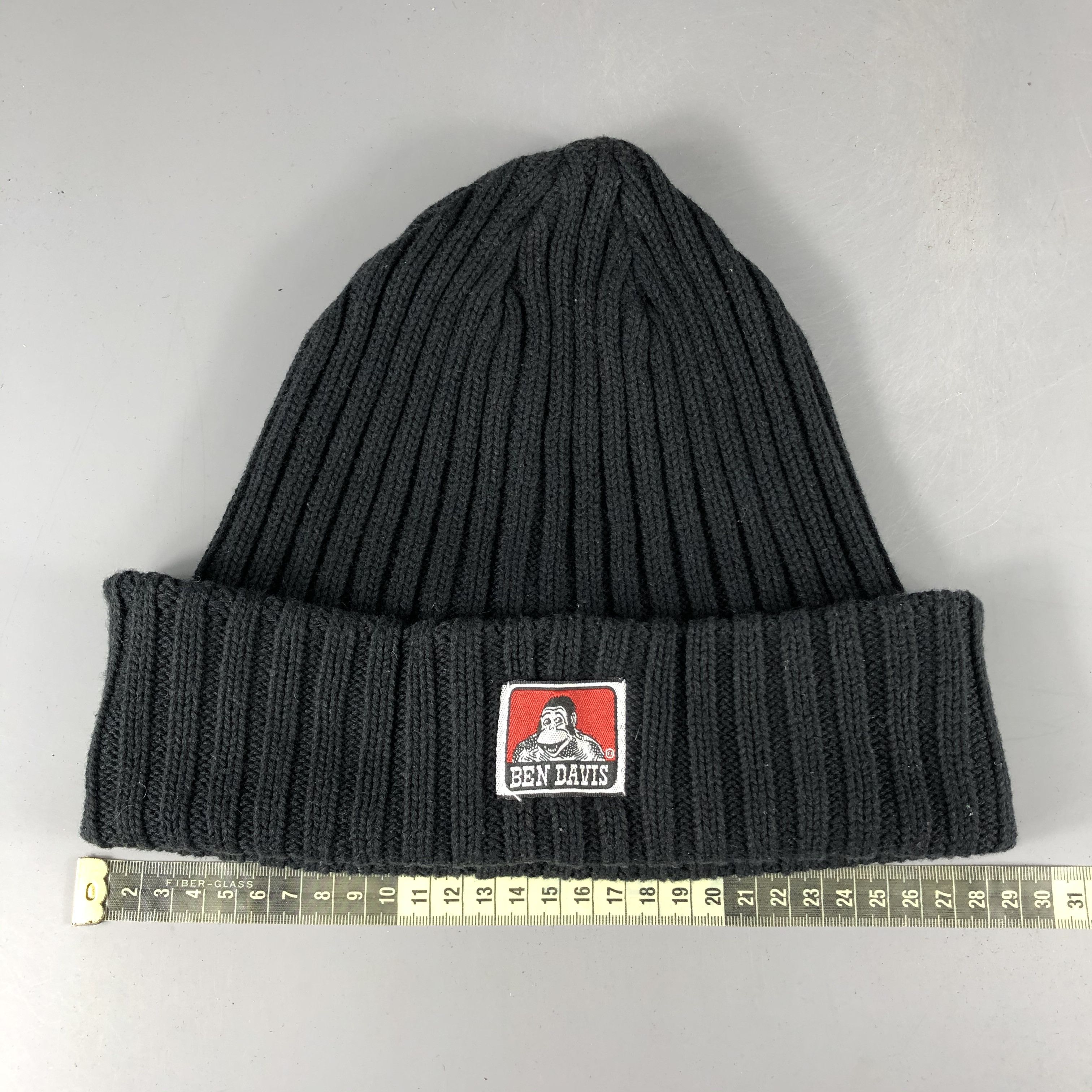 Ben Davis × Vintage Ben Davis Ribbed Black Beanie Snow Hat Snow Cap -D951 Size ONE SIZE - 3 Thumbnail