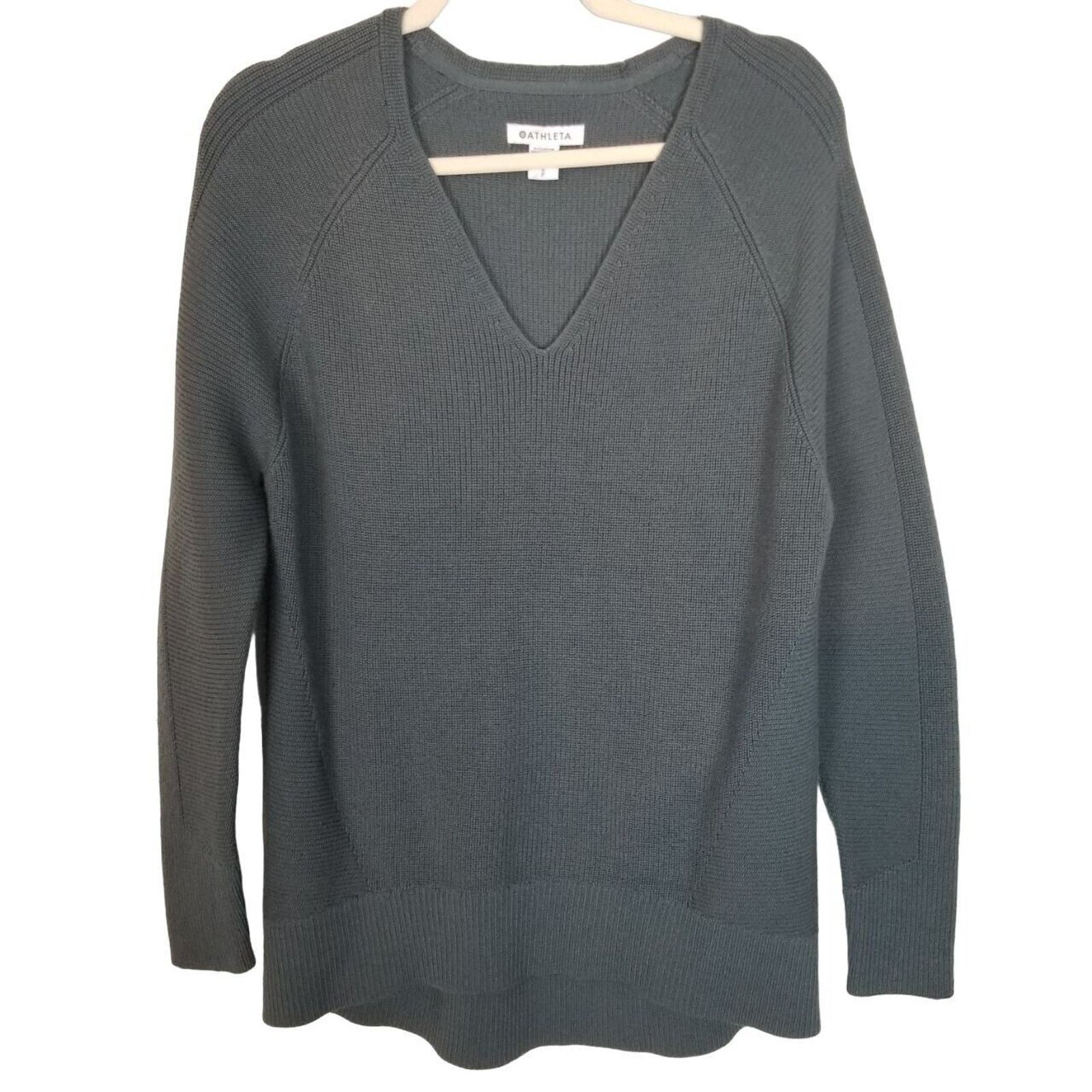 Athleta Athleta Womens Cotton Wool Pullover Sweater Slouchy Size S Size S / US 4 / IT 40 - 2 Thumbnail