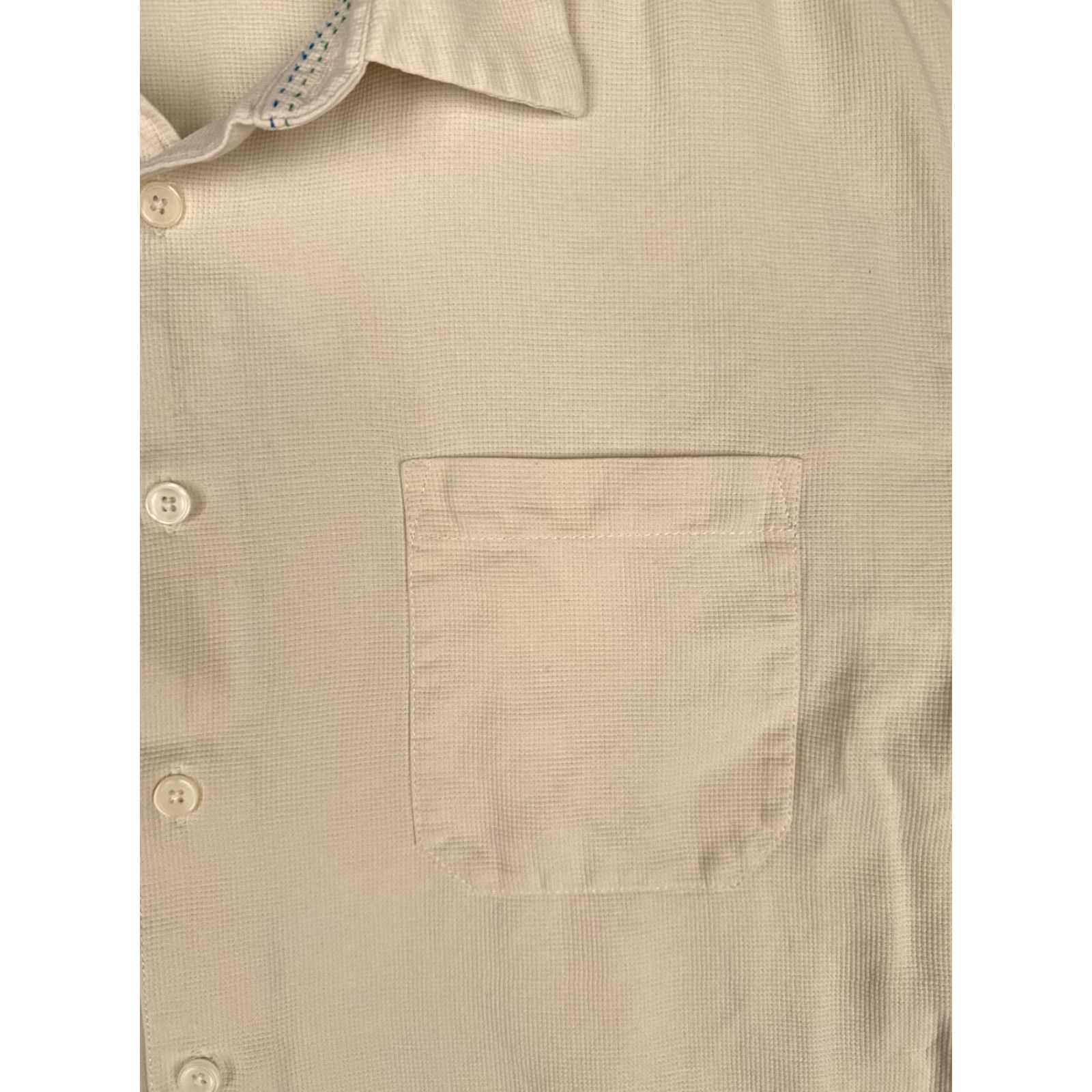 Vintage VINTAGE Island Republic Shirt Men XL Ivory Silk Button Hawaiian Short Slev READ Size US XL / EU 56 / 4 - 6 Thumbnail