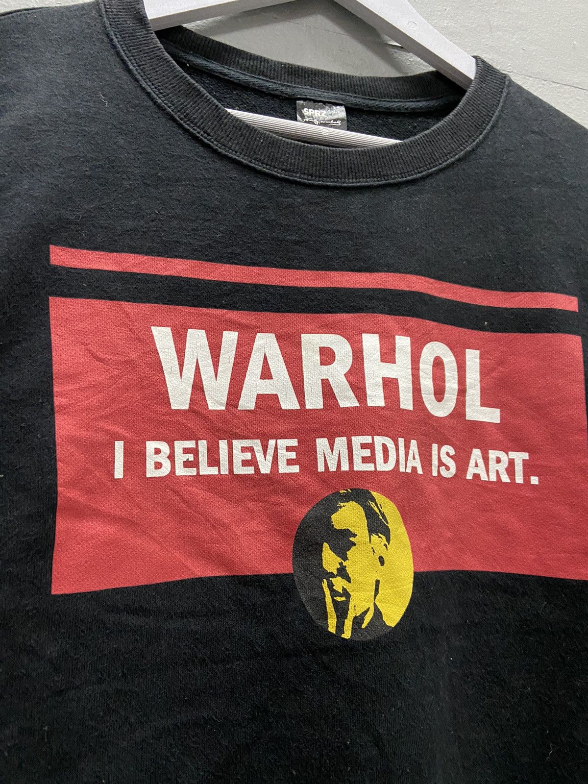 Andy Warhol × Uniqlo ANDY WARHOL I BELIEVE MEDIA IS ART SPRZNY SWEATSHIRT Size US L / EU 52-54 / 3 - 3 Thumbnail