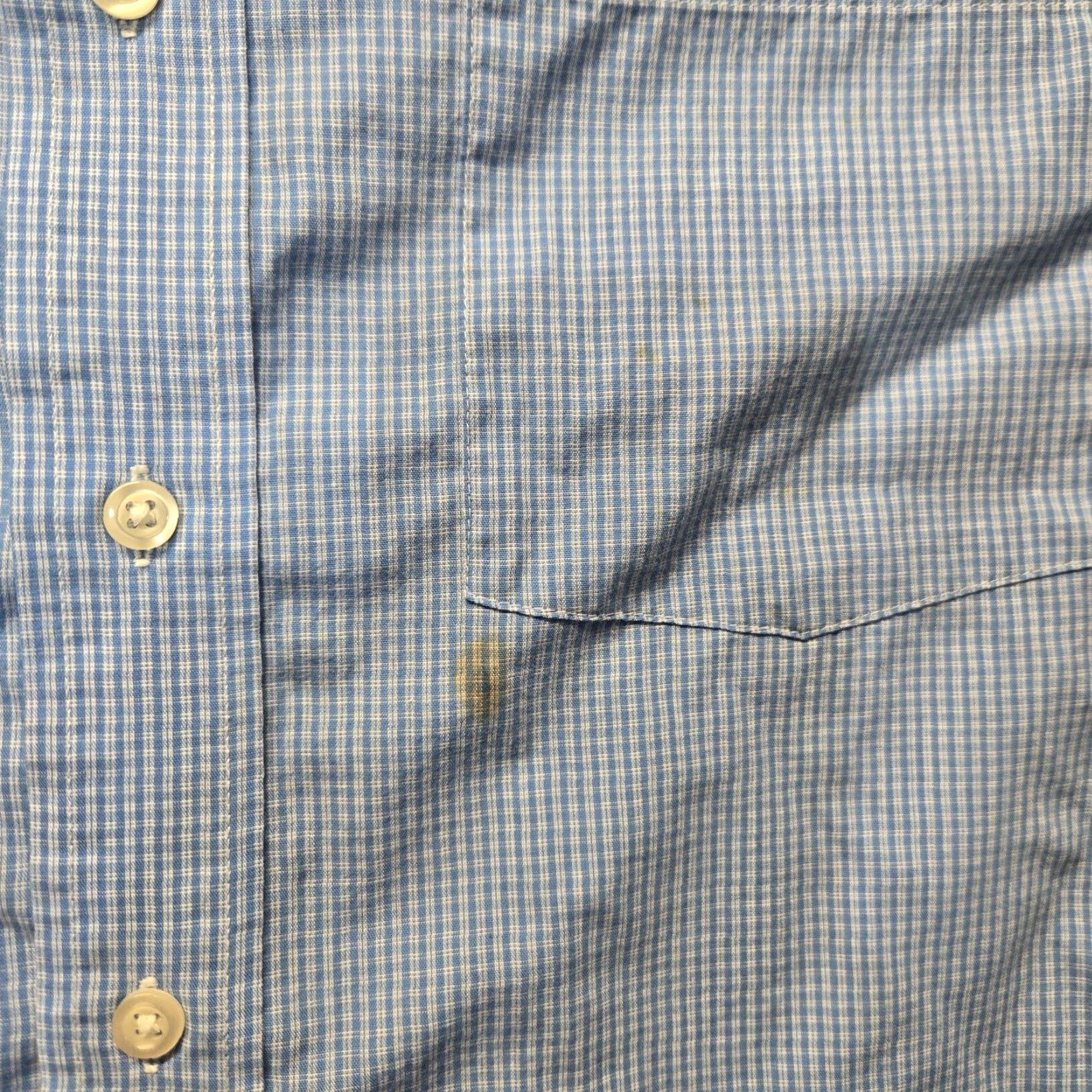 Izod VINTAGE IZOD Men's Shirt Long Sleeve Button-Up Checkered Blue Size M Size US M / EU 48-50 / 2 - 3 Thumbnail