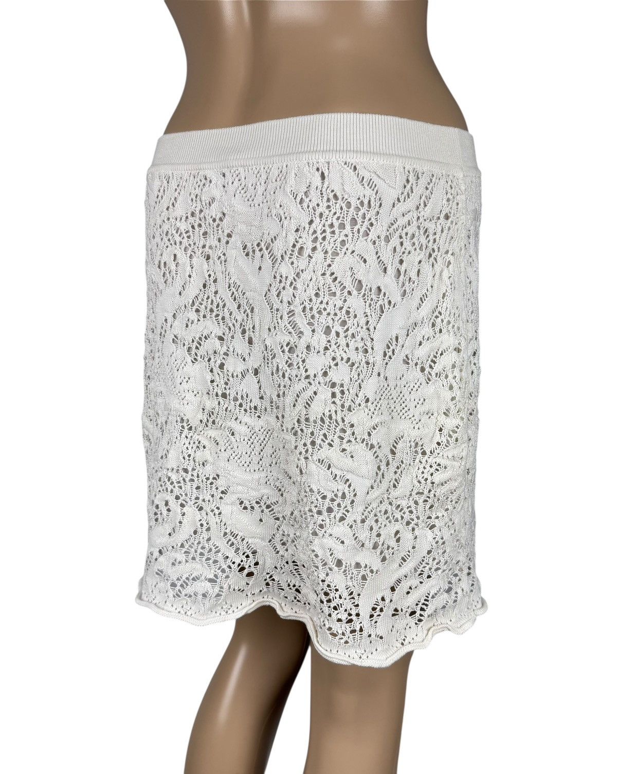 RED Valentino RED Valentine Lace White Skirt Short Cotton size S Size 27" / US 4 / IT 40 - 7 Thumbnail