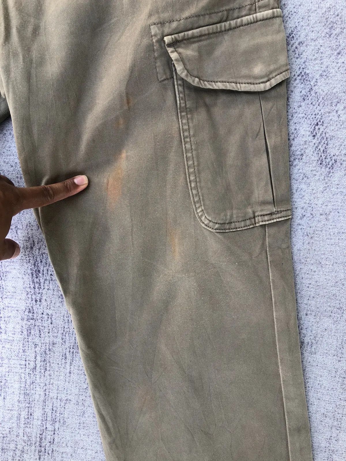 Olive × Other × Vintage Faded Olive Cargo Trousers With 6 Pocket Work ware Size US 32 / EU 48 - 5 Thumbnail