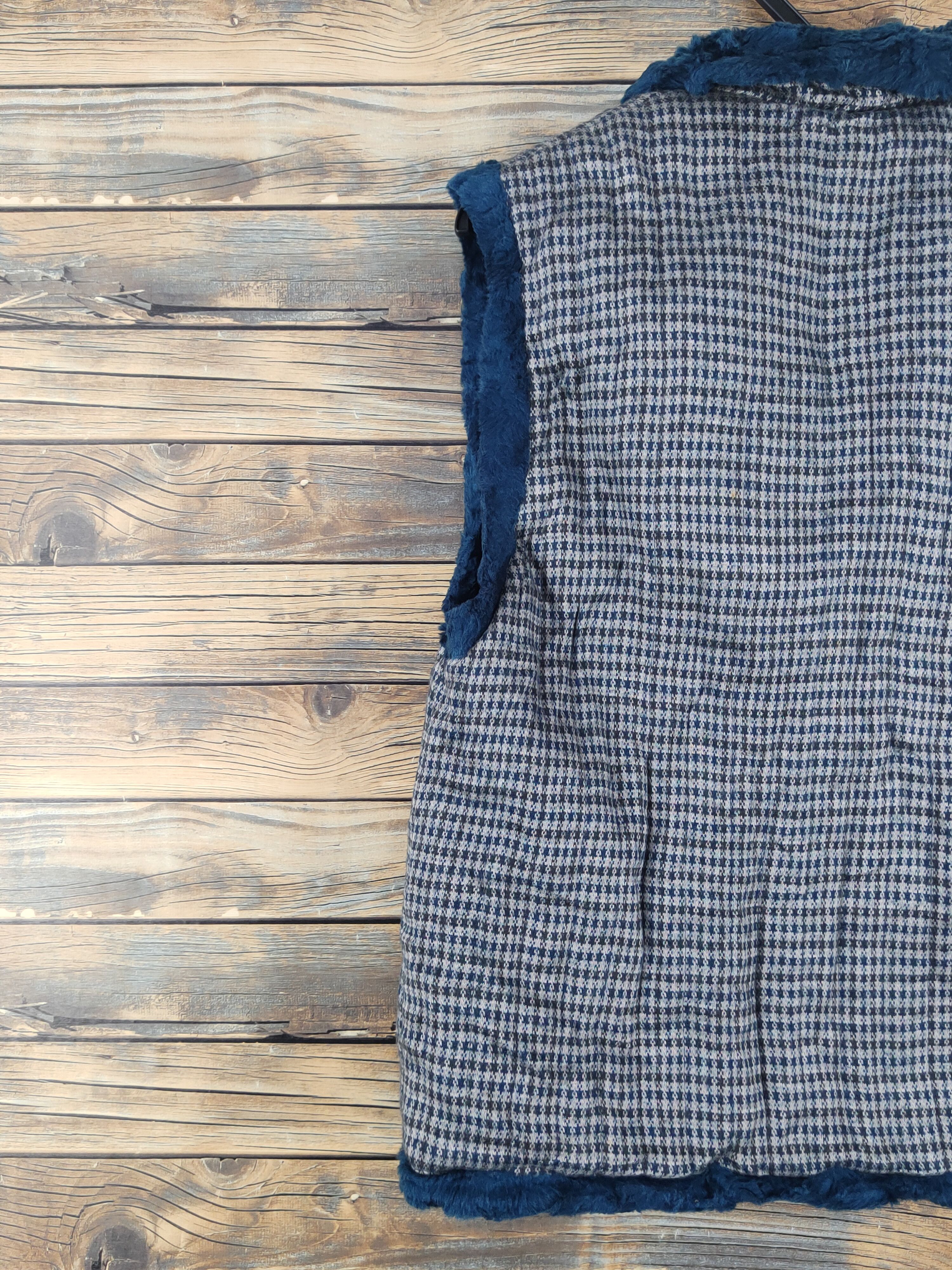 Japanese Brand × Vintage Retro Vintage Old Memories Blue Gray Fur Mohair Vests Size US S / EU 44-46 / 1 - 9 Thumbnail