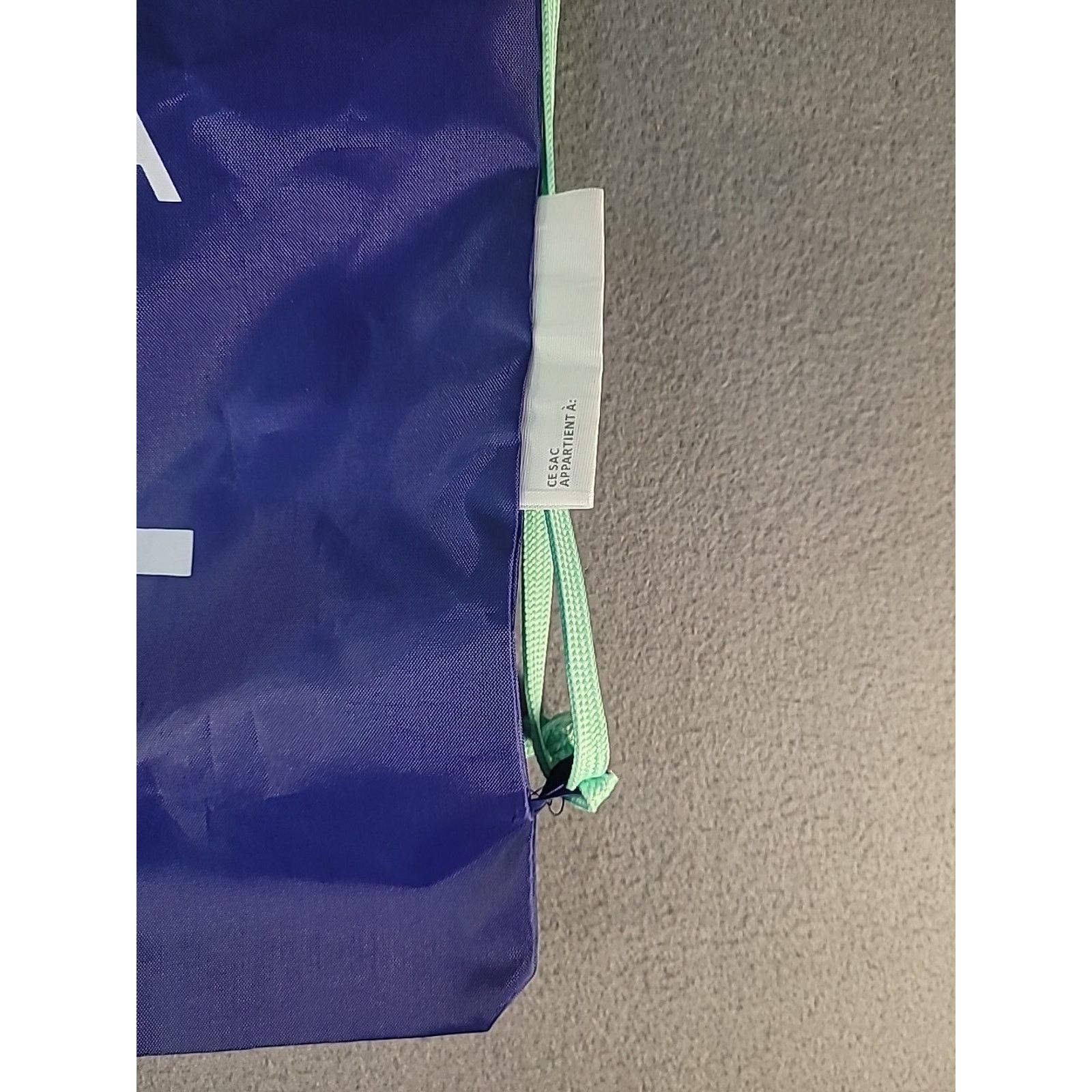 Athleta Athleta Girl Blue Drawstring Backpack Lightweight Size ONE SIZE - 4 Thumbnail