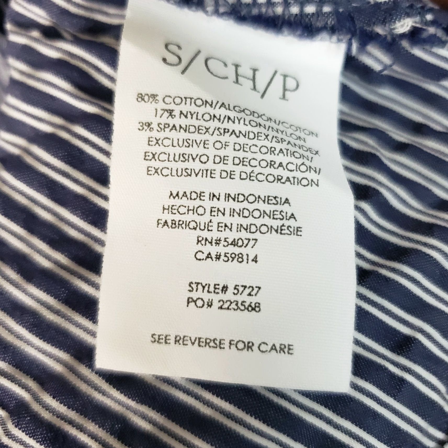 Vintage Cabi 5727 Womens Lace Flutter Top Sz Small Blue Striped Seersucker Shirt Women Small Blue Striped Lace Flutter Top Size S / US 4 / IT 40 - 6 Thumbnail