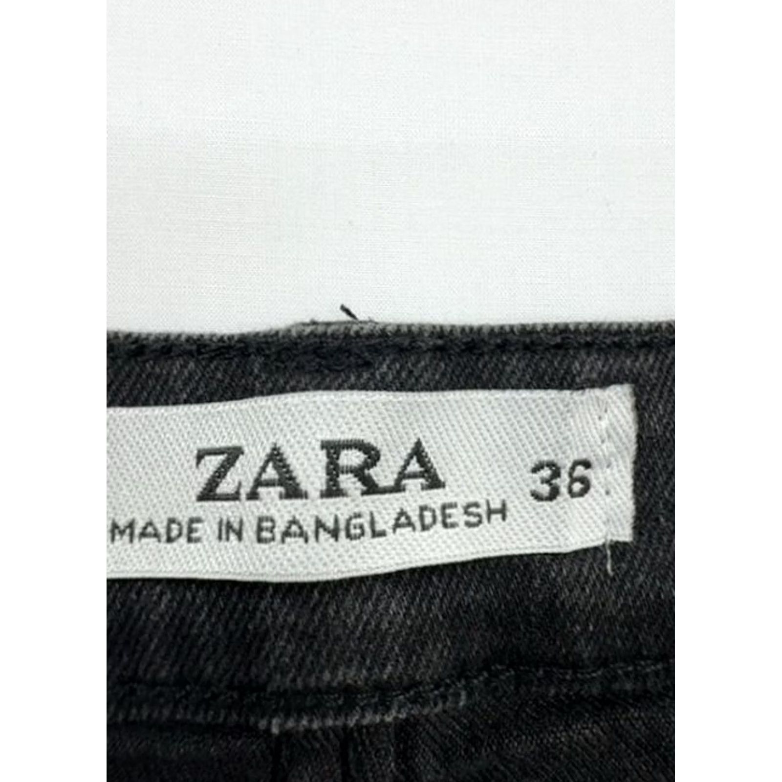 Zara Zara Black Cargo Denim Jeans Size 36 Button Closure Dark Wash Boys Size US 36 / EU 52 - 3 Thumbnail