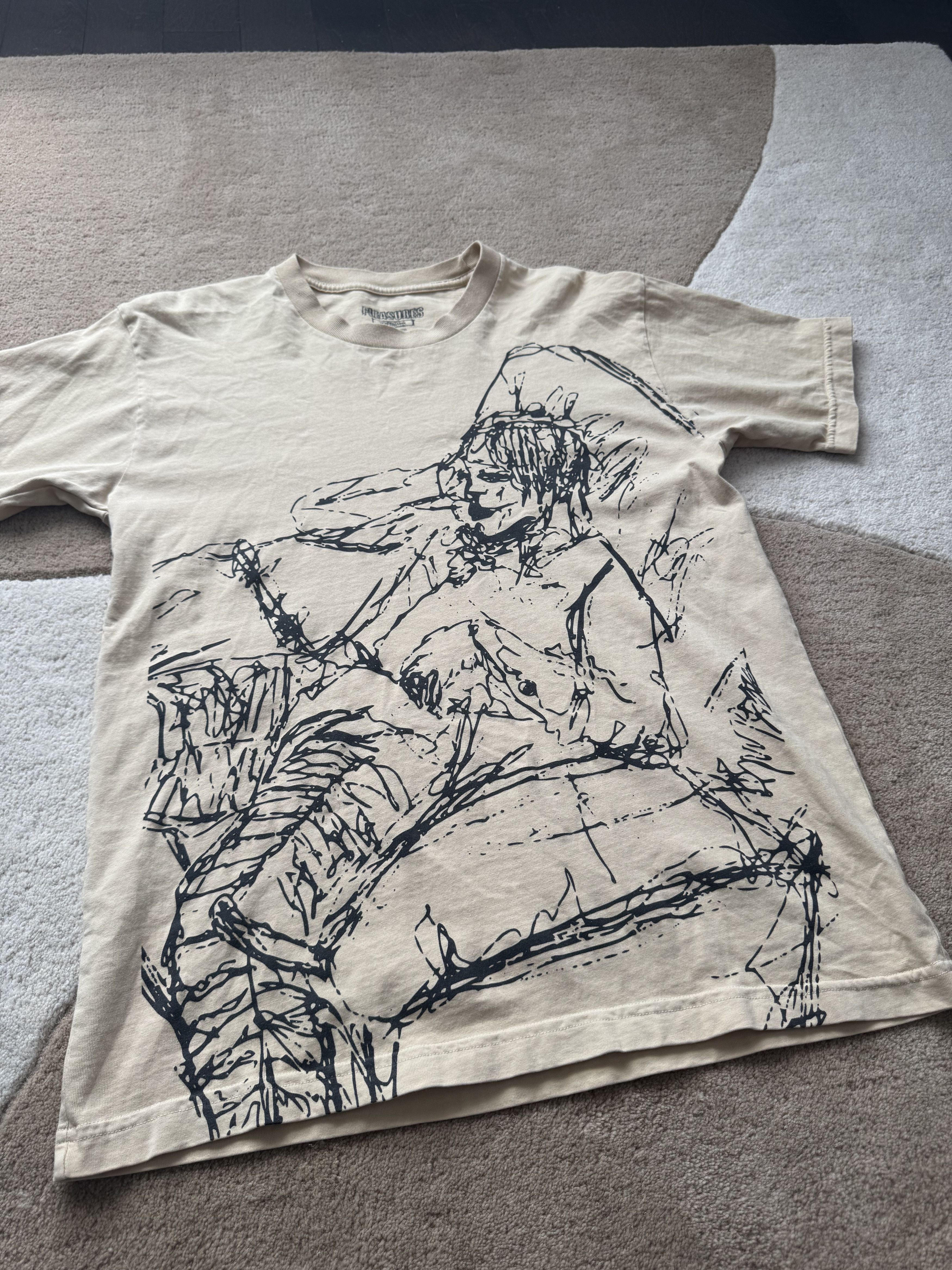 Pleasures Don Toliver for Pleasures Scribble Tee Size US M / EU 48-50 / 2 - 2 Thumbnail