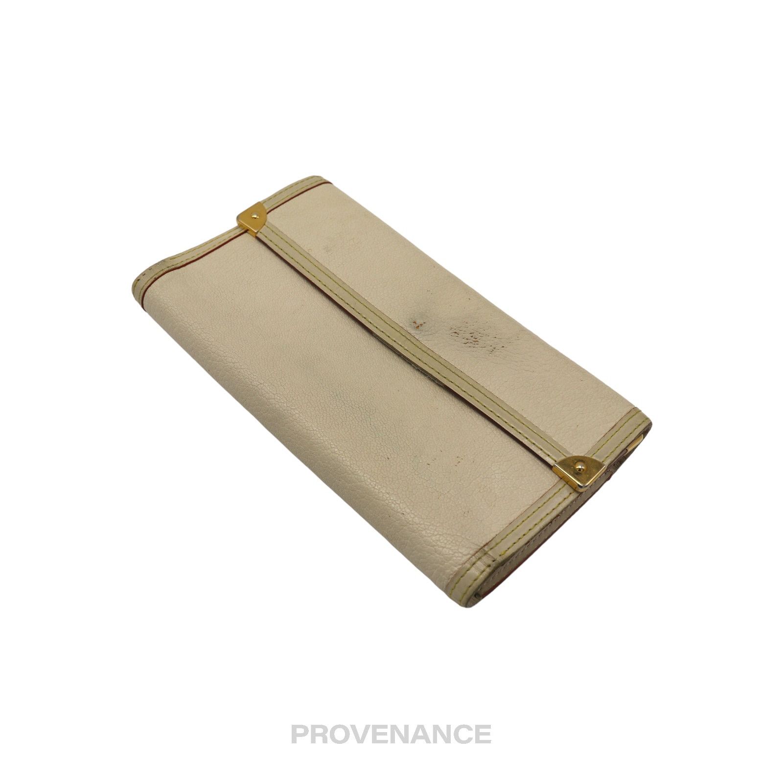 Louis Vuitton 🔴 Louis Vuitton International Wallet - White Suhali Leather Size ONE SIZE - 3 Thumbnail