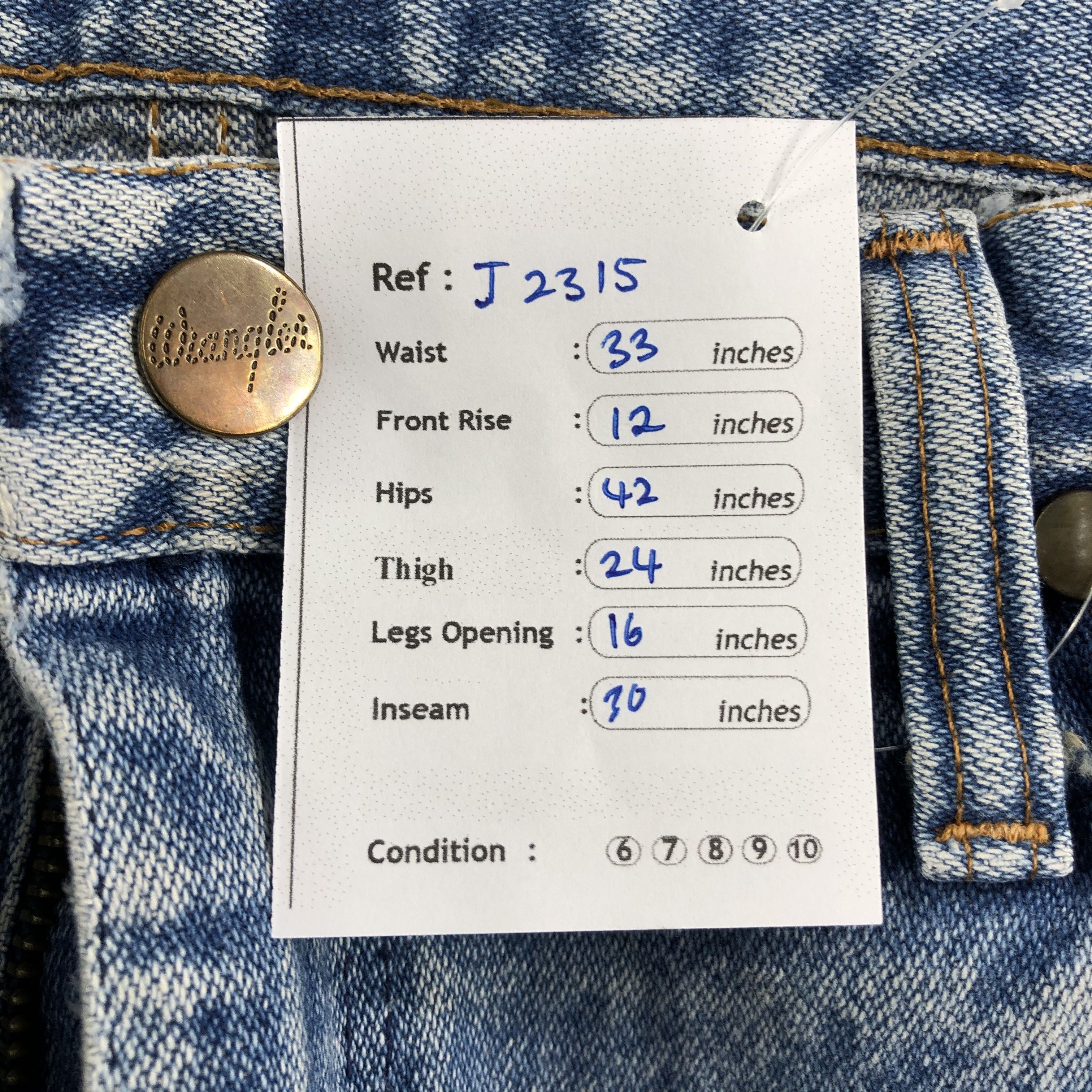 Vintage 80s Vintage Blue Wash Wrangler Jeans-J2315 Size US 33 - 11 Thumbnail