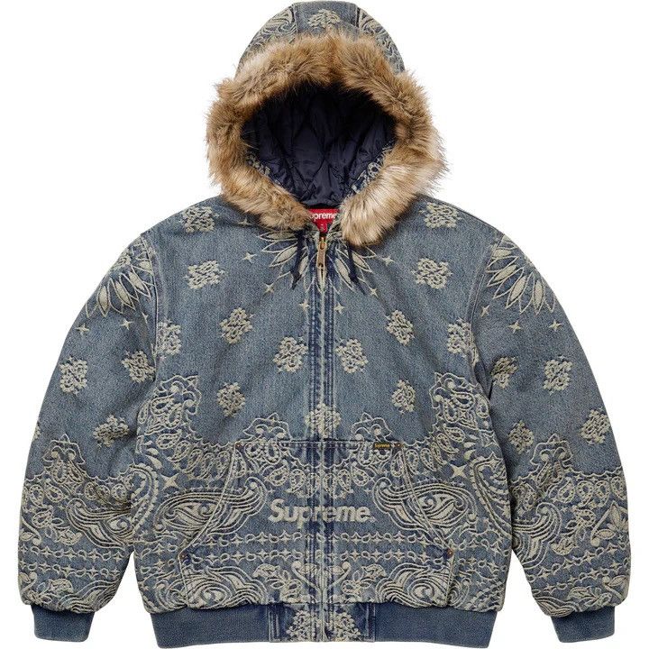 Supreme Supreme Bandana Jacquard Denim Jacket | Grailed Supreme Supreme Bandana Jacquard Denim Jacket | Grailed