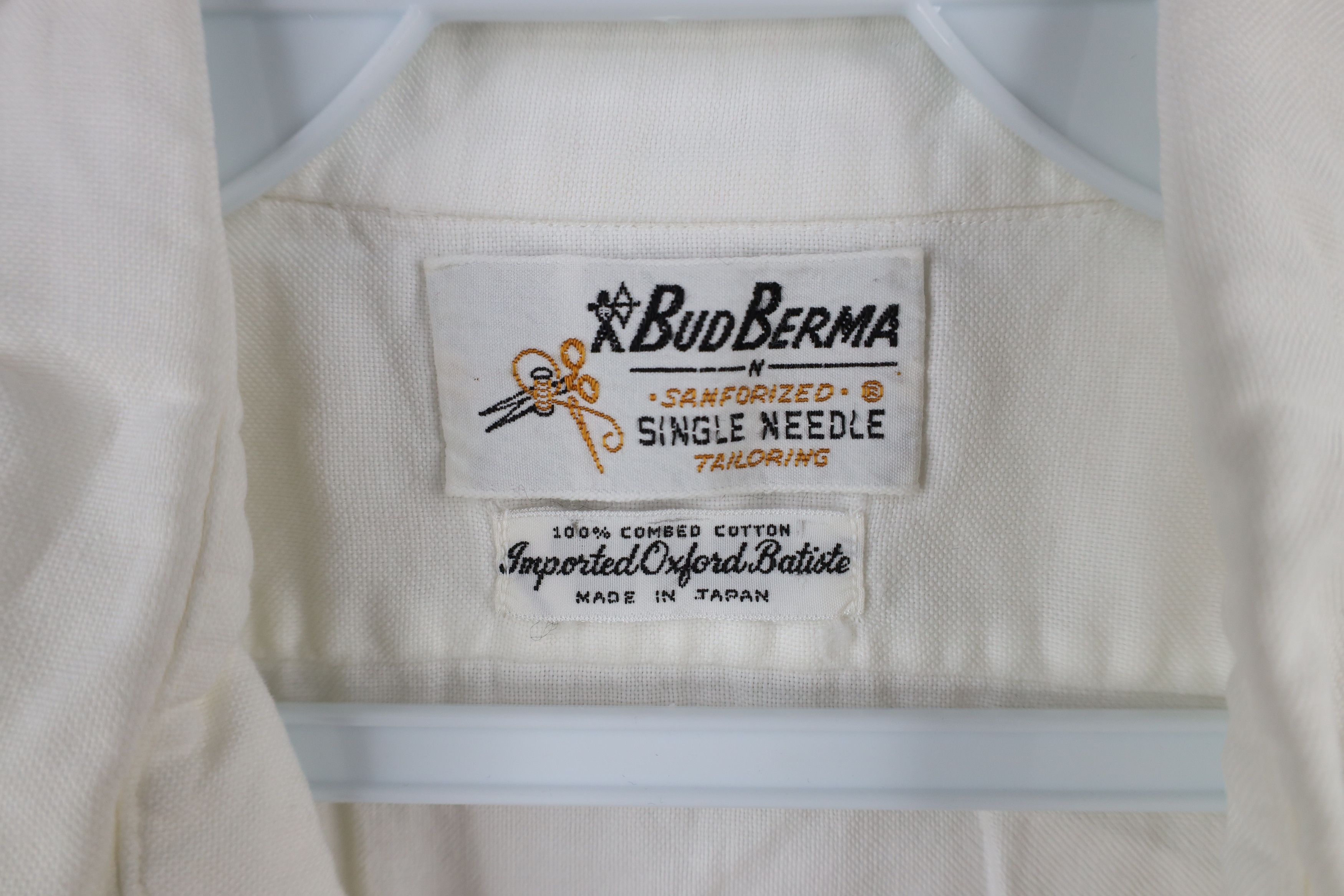 Vintage Vintage 60s Rockabilly Batiste Button Down Shirt Japan Size US L / EU 52-54 / 3 - 8 Thumbnail