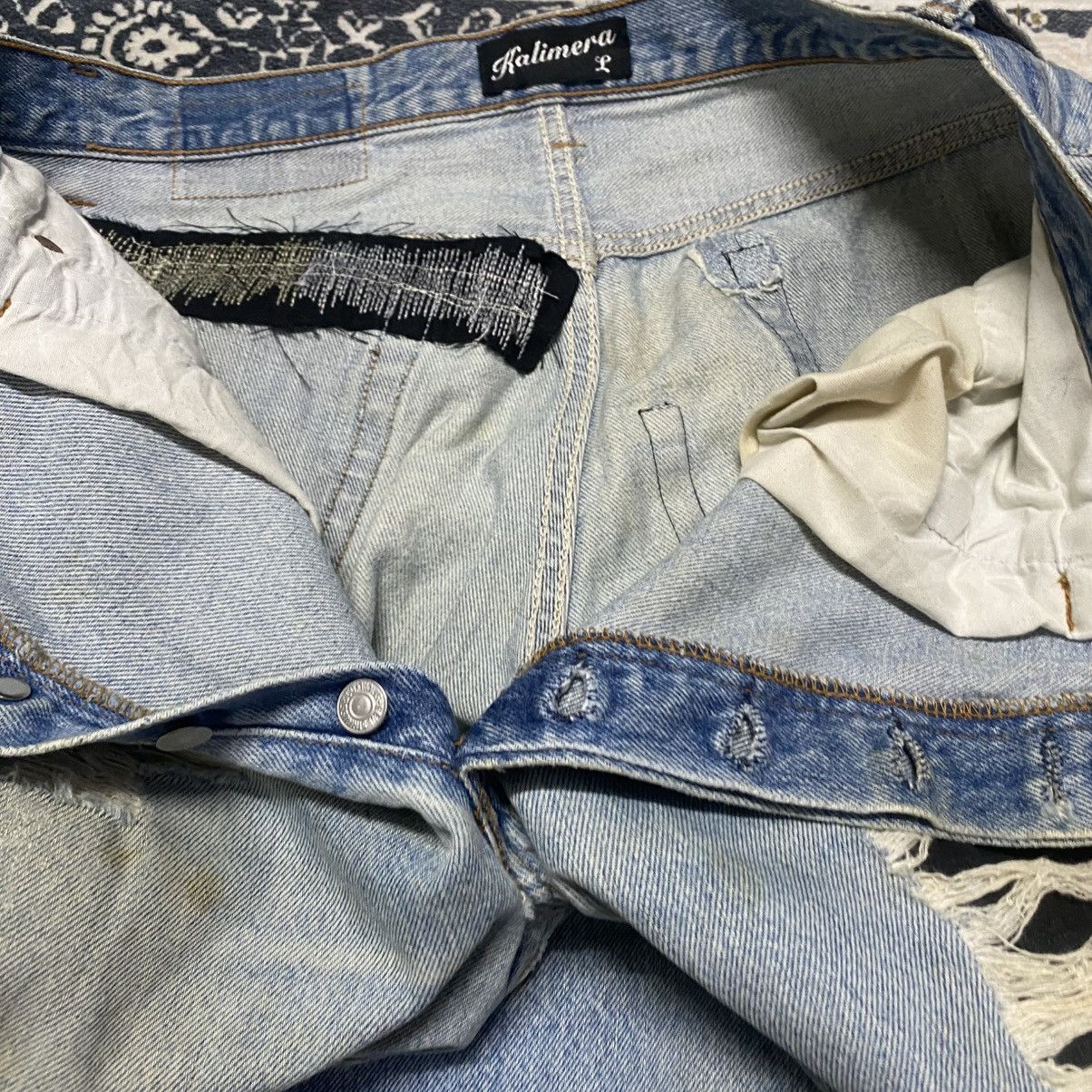 Beams Japan × Levi's Rebuid By Kalimera Levis 501 Patchwork Distressed Jeans Size US 32 / EU 48 - 24 Thumbnail