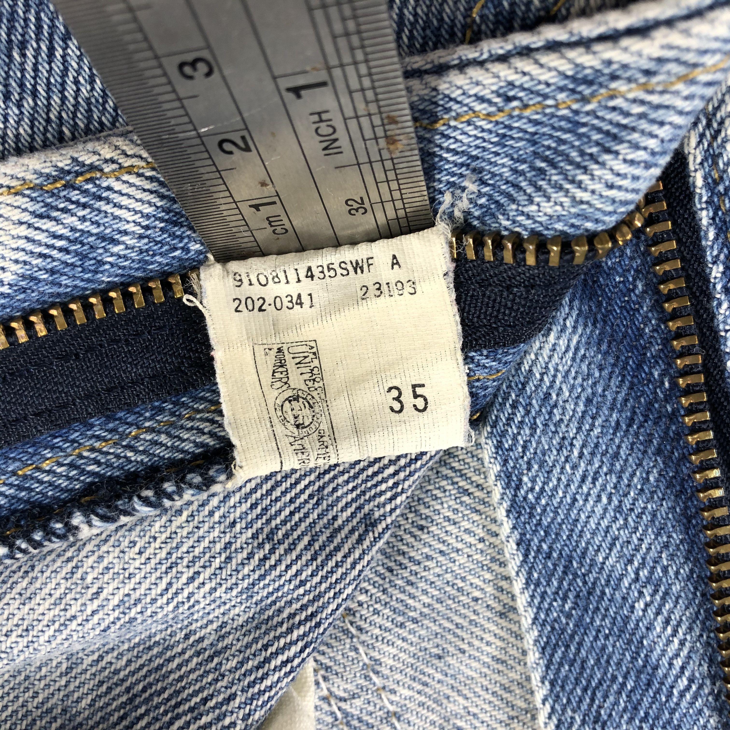 Lee Vintage Blue Wash Lee Jeans-J1887 Size US 28 / EU 44 - 10 Thumbnail