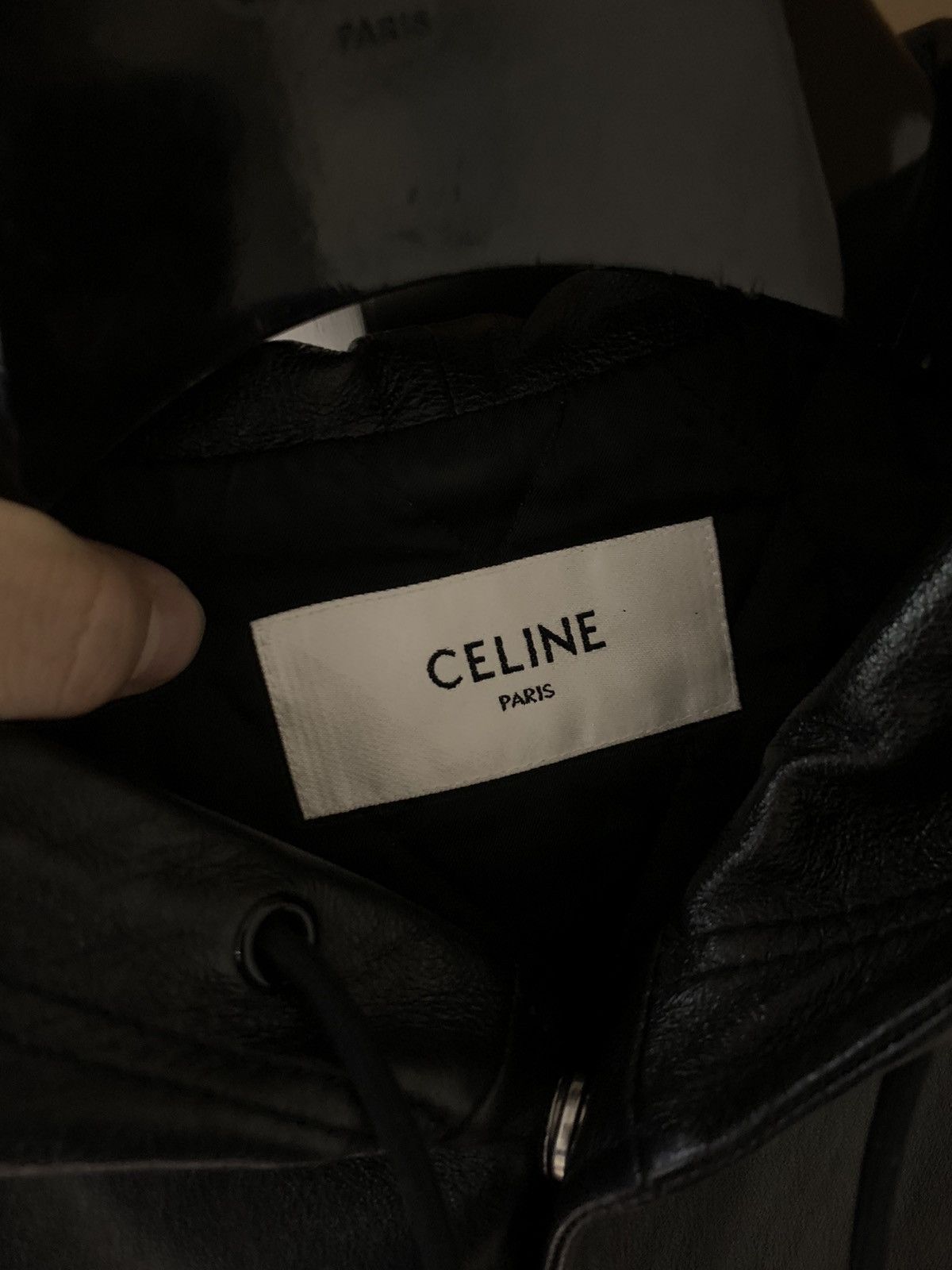 Celine Celine 2023SS Logo-embossed hodded lambskin jacket Size US S / EU 44-46 / 1 - 3 Thumbnail