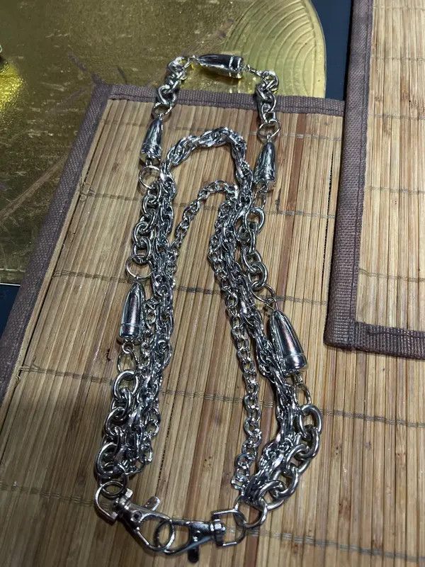 Jewelry Bullet 3 Layer long chain , Wallet Chain Size ONE SIZE - 8 Thumbnail
