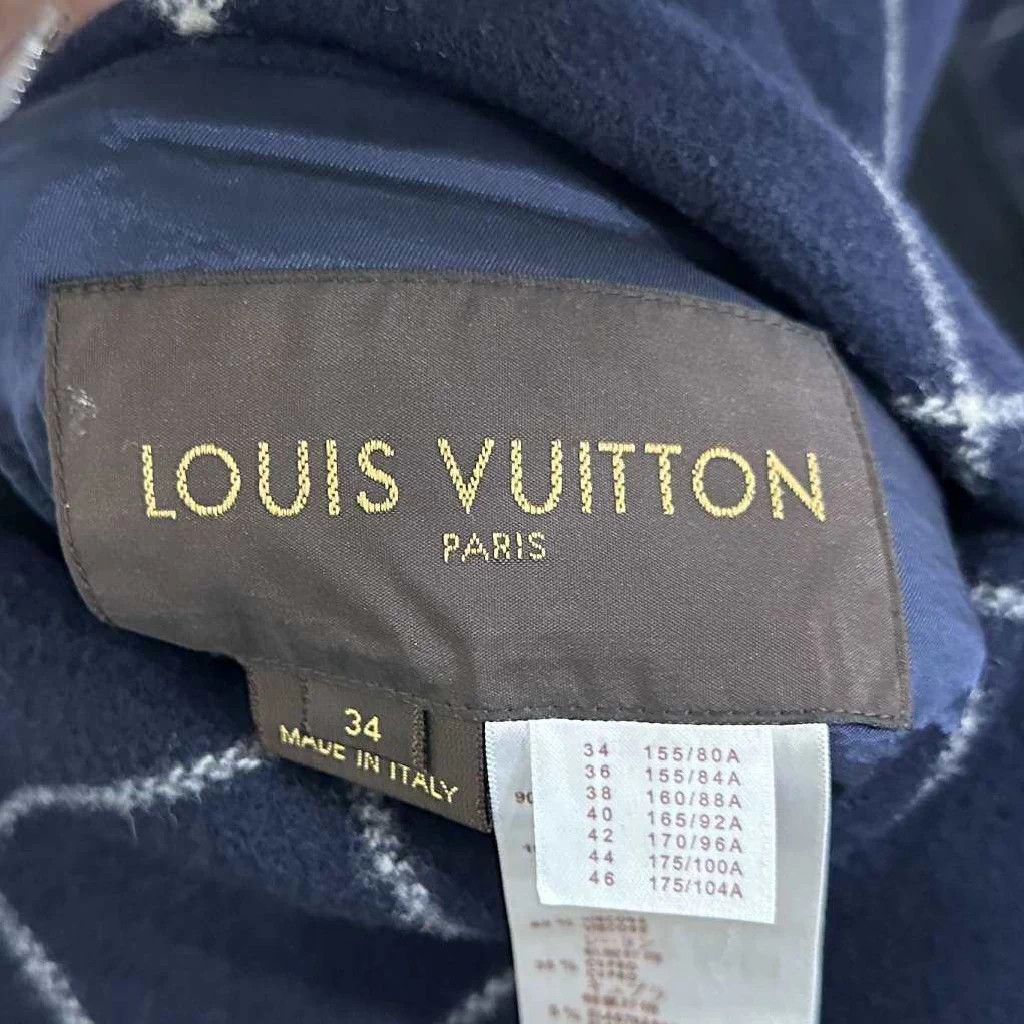 Louis Vuitton Reversible plaid wool coat with belt, LV/Louis Vuitton Size XXS / US 00 / IT 34 - 6 Thumbnail