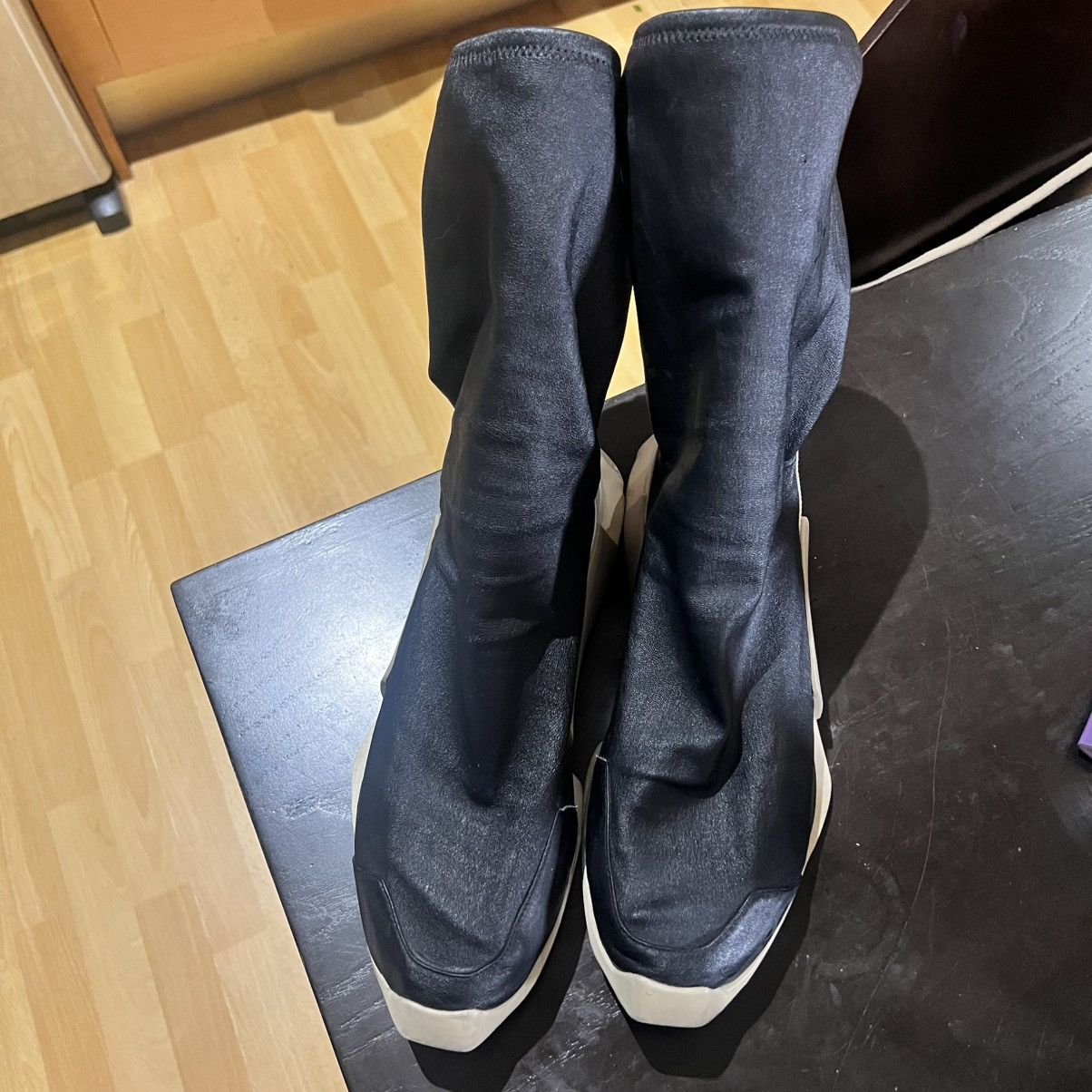 Adidas × Rick Owens Rick Owens x Adidas leather sock Level Runner Size US 8.5 / EU 41-42 - 2 Thumbnail