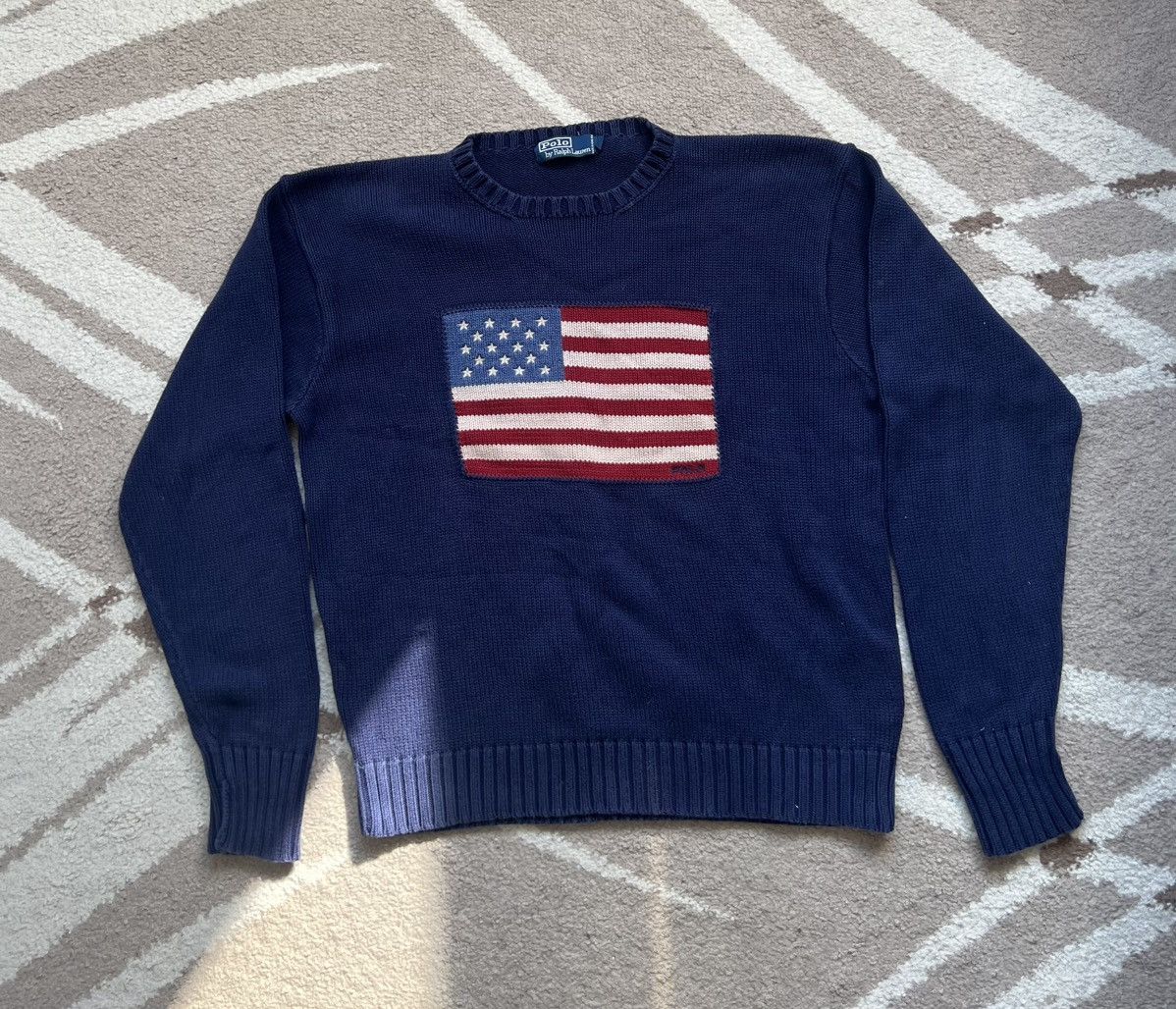 Vintage Polo USA Flag Knit
