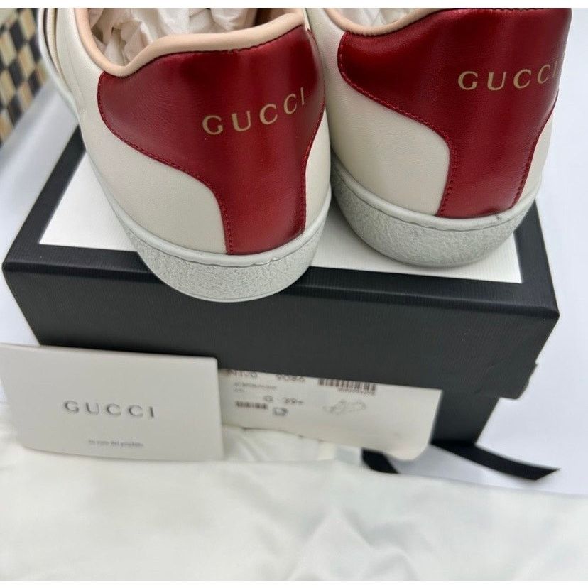 Gucci Women's Gucci ace leather sneakers size 39.5 made in Italy Size US 9.5 / IT 39.5 - 6 Thumbnail