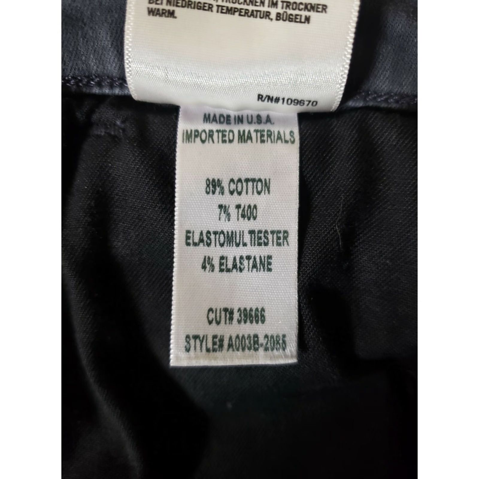 Agolde AGOLDE Sophie High Rise Skinny Jeans A003B-2085 Size 32 Black Cotton Blend Zipper Stretch Women Jeans Size 24" / US 00 / IT 34 - 7 Thumbnail