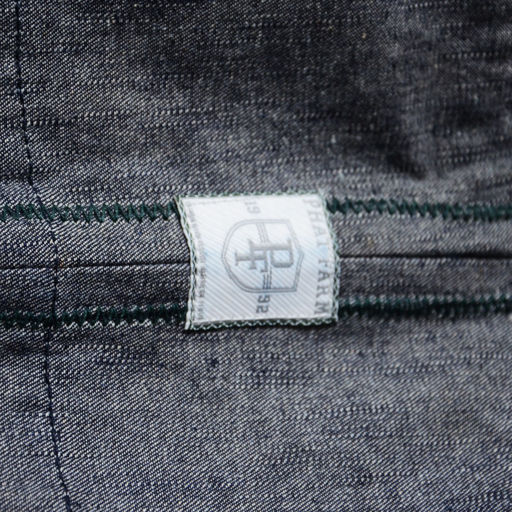 Phat Farm PF Jorts Raw Denim Rare Design 90s Hiphop Streetwear Size US 34 / EU 50 - 11 Thumbnail