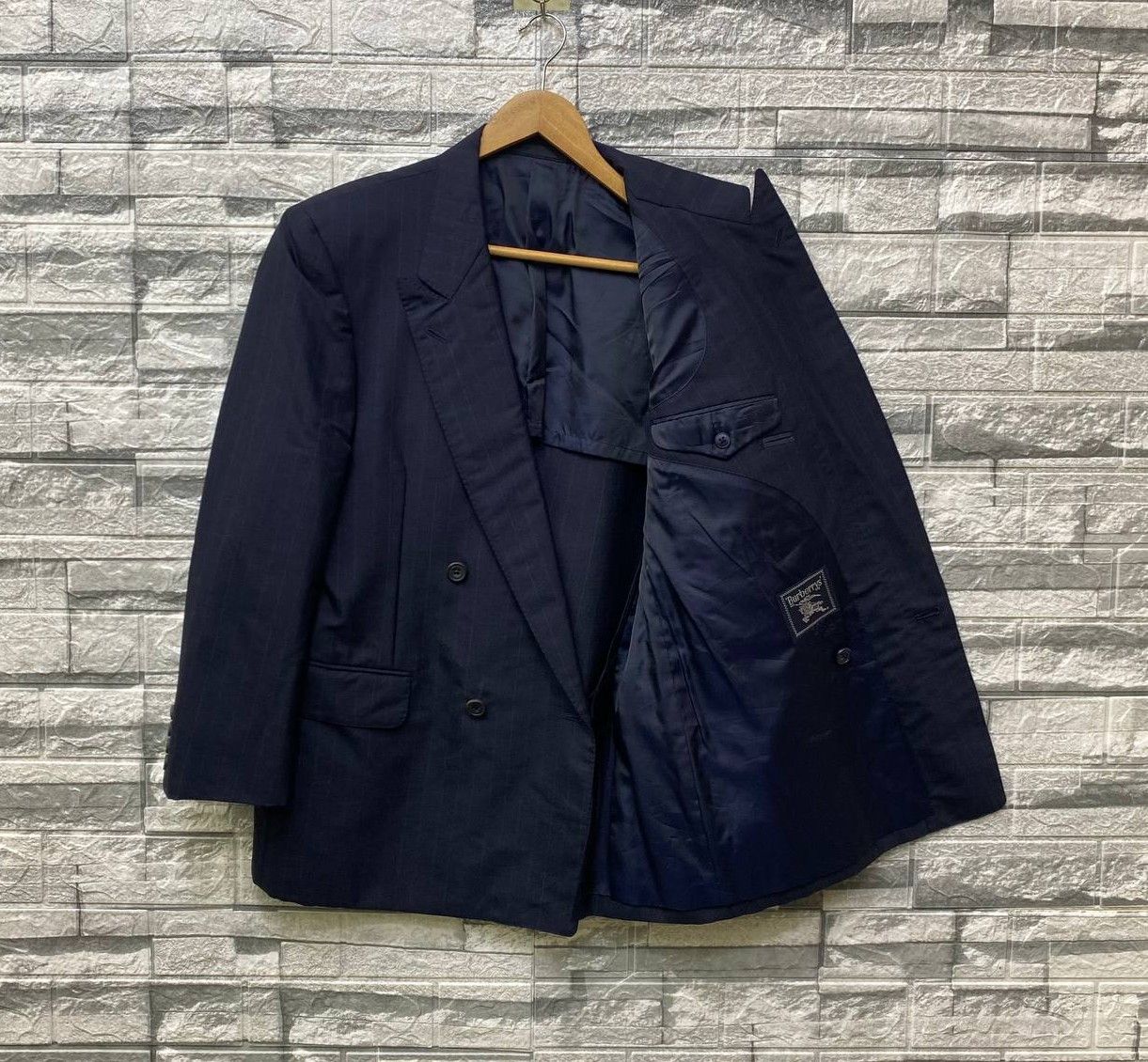 Burberry BURBERRY JAPAN PINSTRIPED DOUBLE BREASTED Size US M / EU 48-50 / 2 - 3 Thumbnail