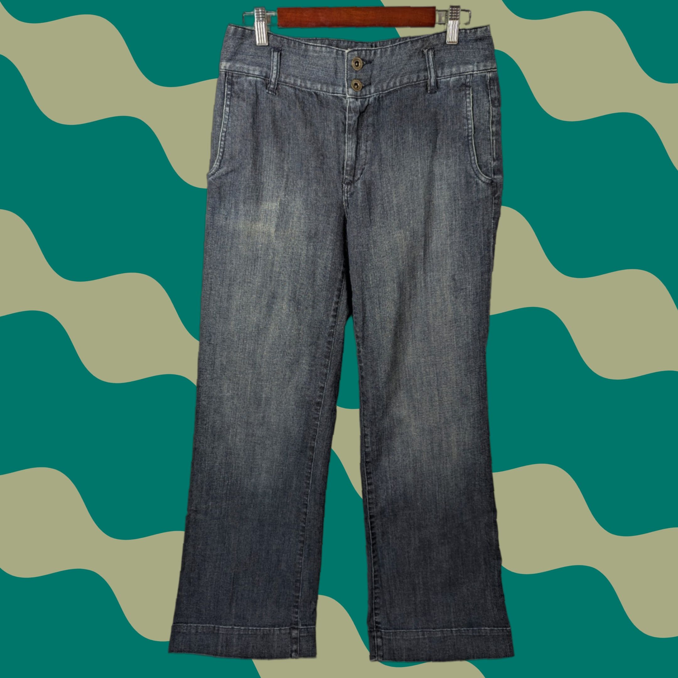 Ralph Lauren VINTAGE Lauren Ralph Lauren Wide Leg Jeans Women's Size 8 Denim Blue 8 Y2K Size 30" / US 8 / IT 44 - 1 Thumbnail