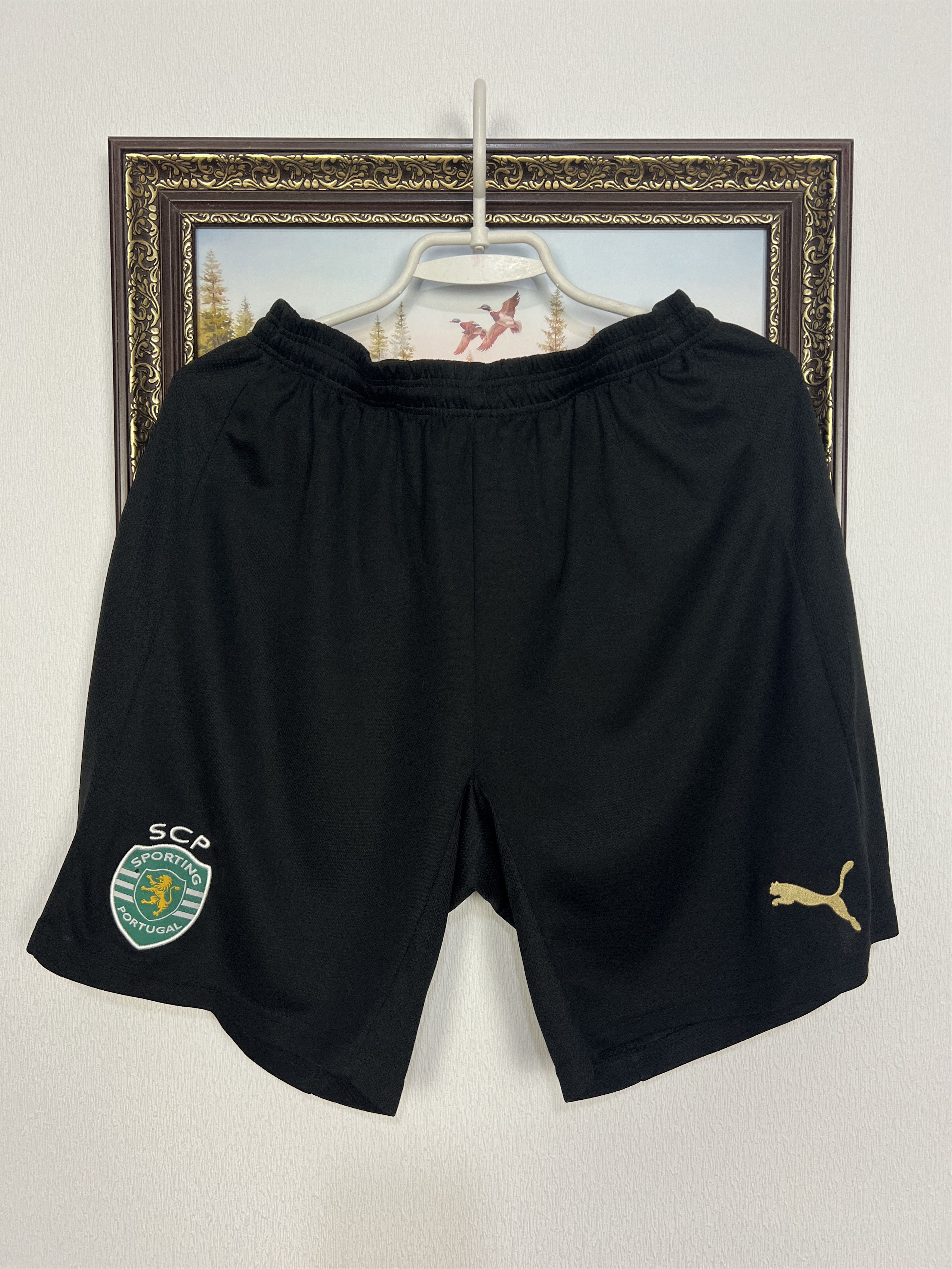 Puma Vintage Sporting Club Lisbon Football Shorts Soccer Athletic Size US 32 / EU 48 - 1 Thumbnail