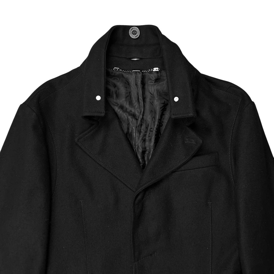 Dirk Bikkembergs Dirk Bikkembergs Twisted Stud Collar Wool Jacket - AW09 Size US M / EU 48-50 / 2 - 4 Thumbnail