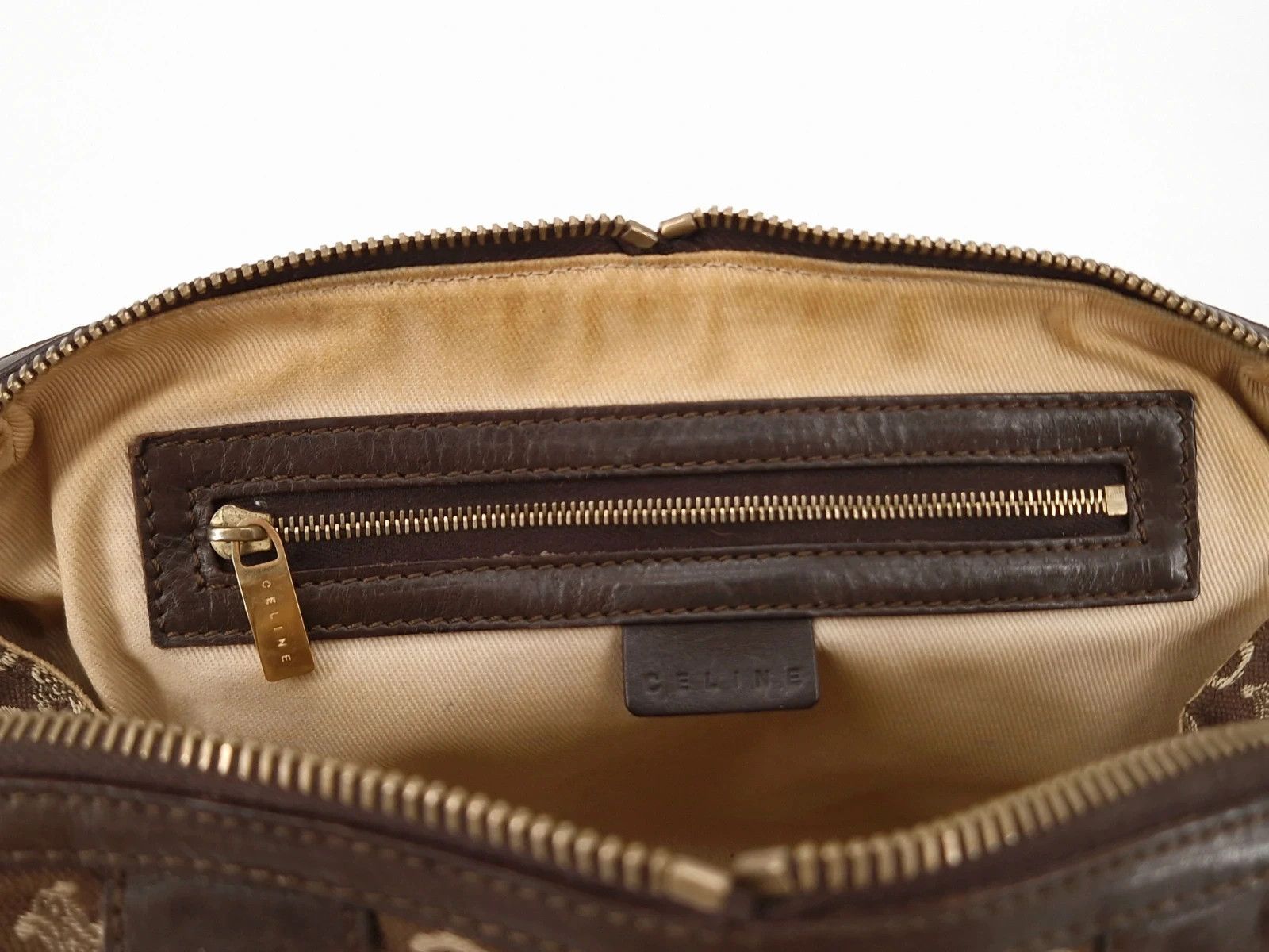 Celine Celine Monogram Canvas Leather Bag Size ONE SIZE - 4 Thumbnail
