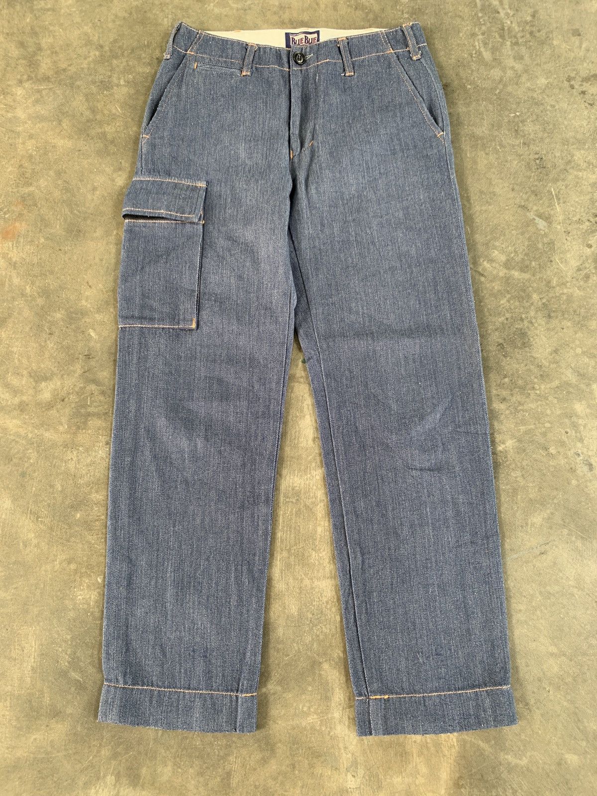 Blue Blue Japan BlueBlue Japan Half Cargopants Denim Size US 27 - 1 Thumbnail