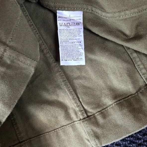 Banana Republic VINTAGE Banana Republic Utility Button Front A-Line Skirt Olive Green Size 2 Women Skirt Midi/ Knee Length A-Line Button Front Olive Green Womens 2 Size 26" / US 2 / IT 38 - 3 Thumbnail