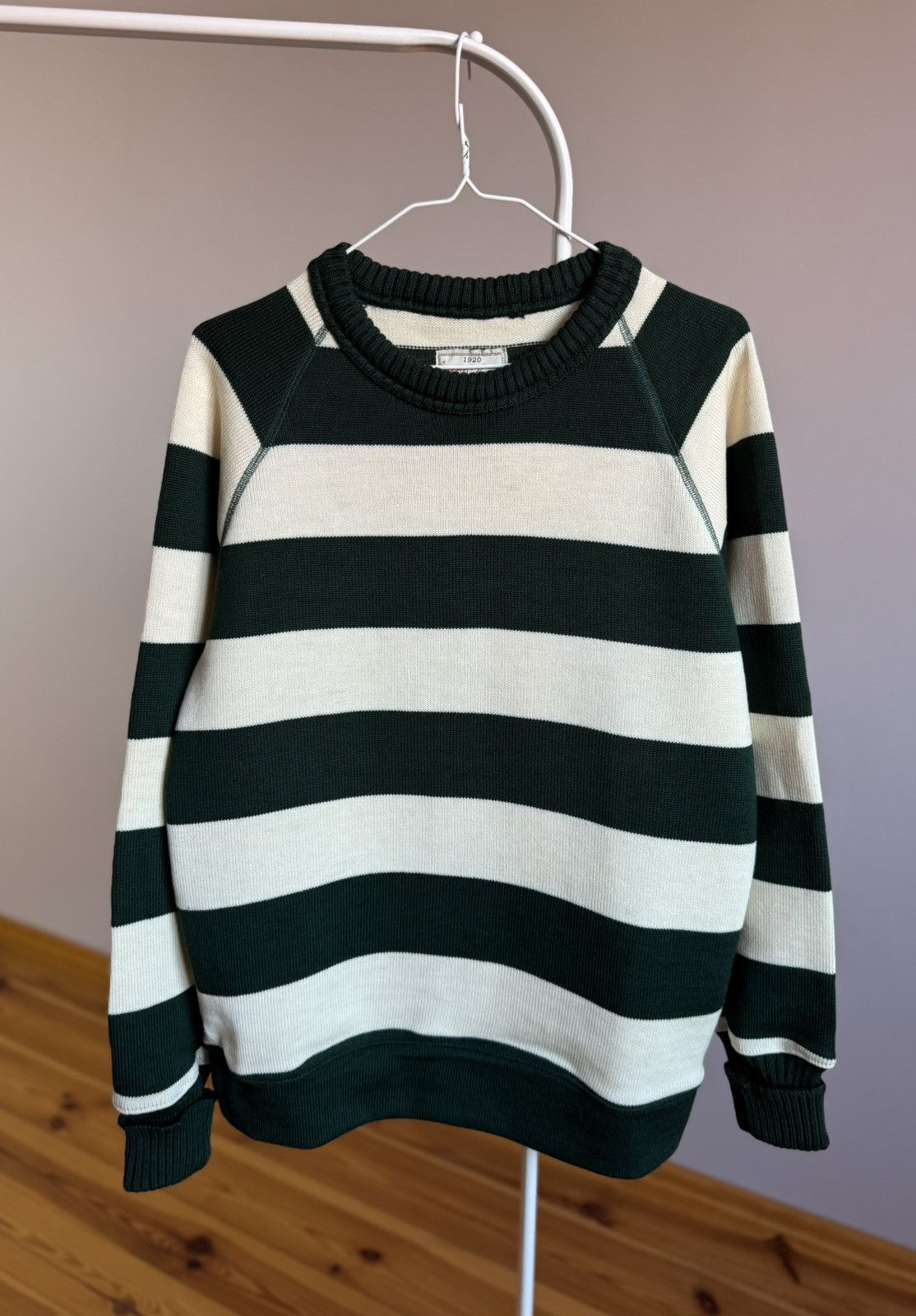 Dehen 1920 Dehen 1920 Wool Sweaters Striped Naval Crew Size US M / EU 48-50 / 2 - 2 Thumbnail