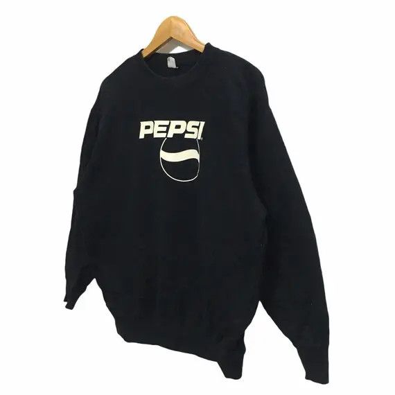 Pepsi Vintage 90' PEPSI COLA Beverage Stock Logo Crew Sweatshirt Size L / US 10 / IT 46 - 2 Thumbnail