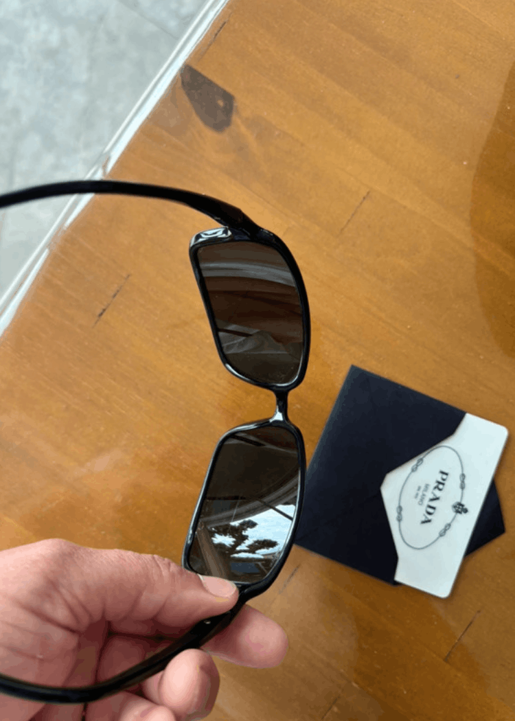 Prada PRADA Sunglasses Wrap Shield Mask Symbole Sport Red Tab Size ONE SIZE - 6 Thumbnail