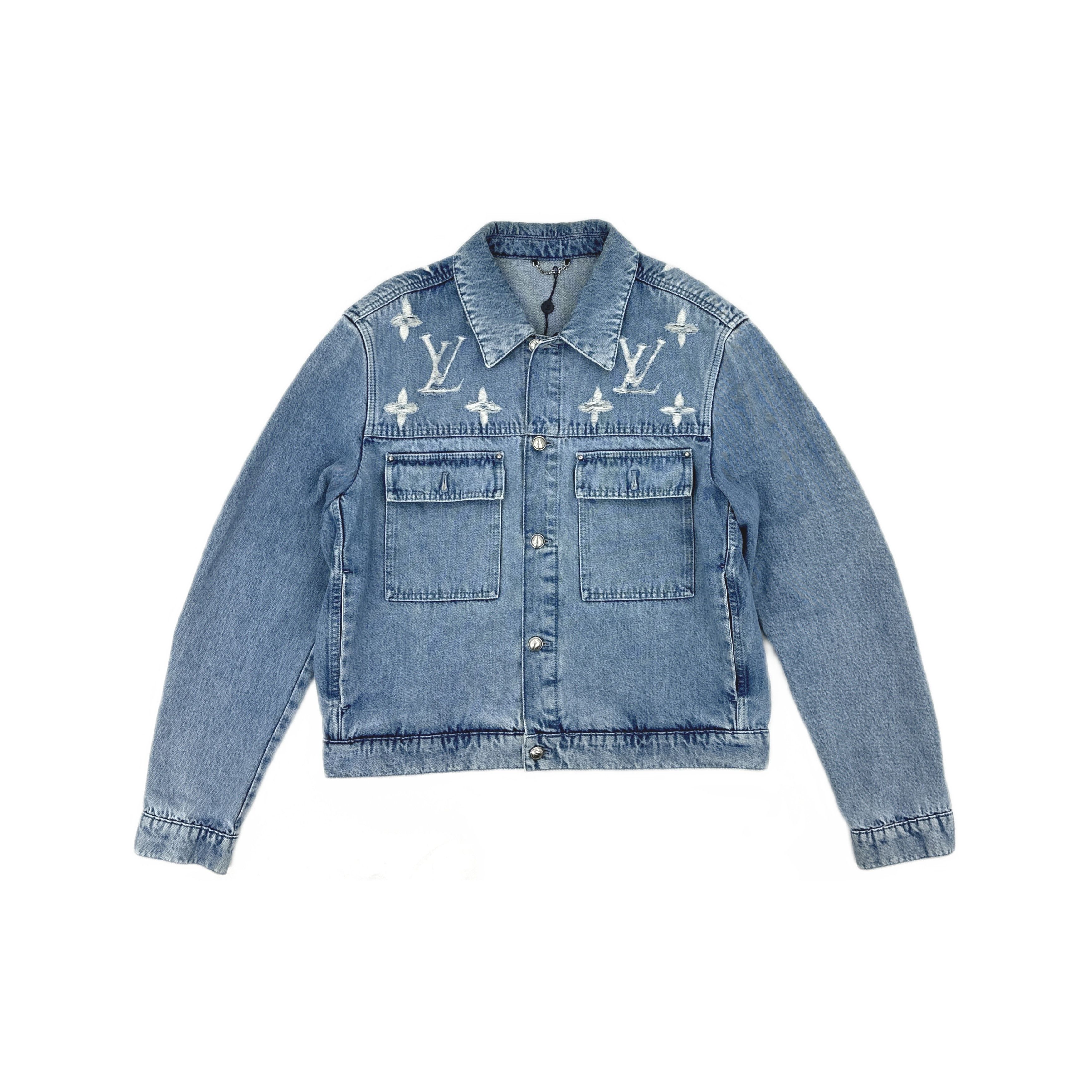 Louis Vuitton Louis Vuitton Monogram Distressed Denim Jacket 54 Size US L / EU 52-54 / 3 - 1 Thumbnail