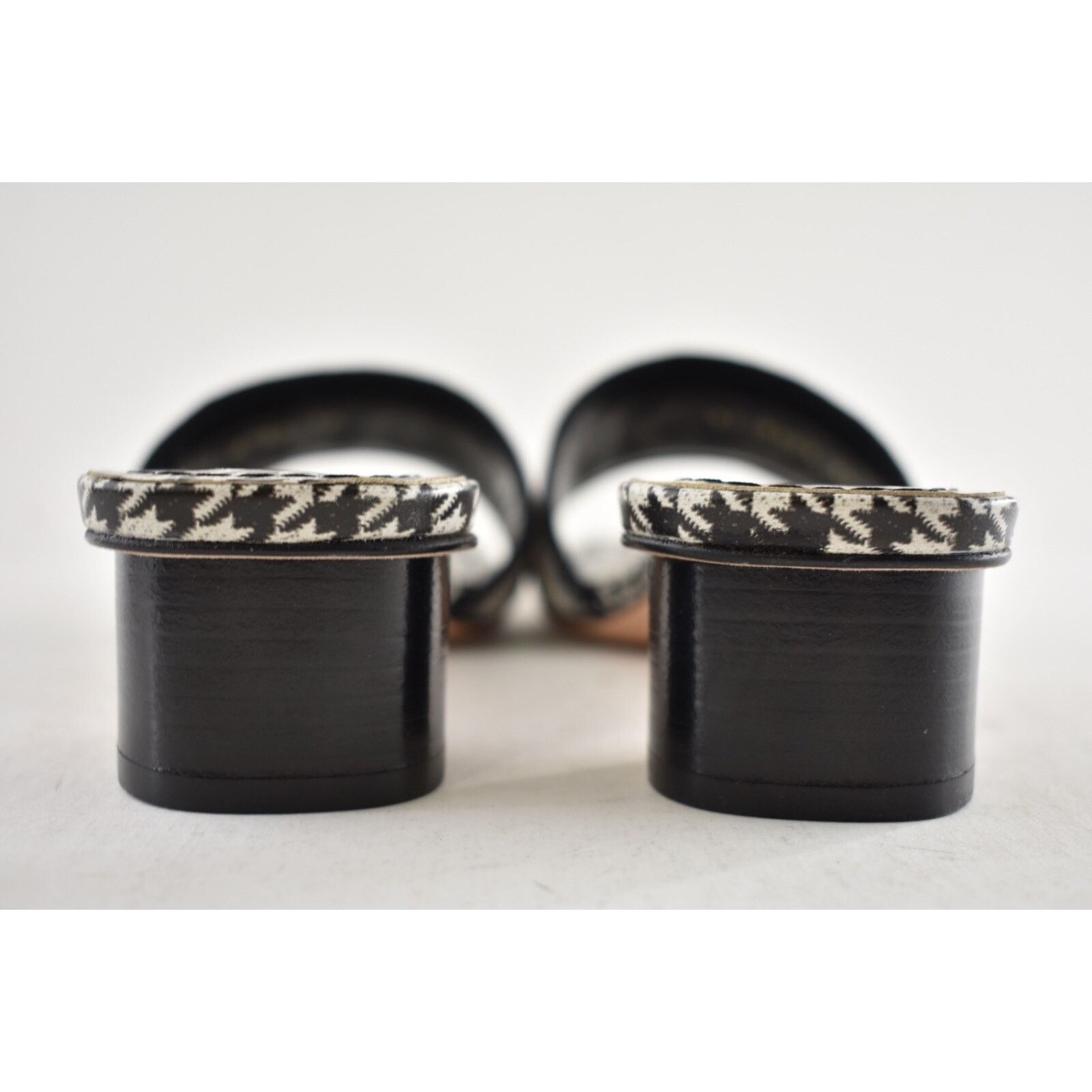 Dior Christian Dior Dway Heeled Slide Black White Houndstooth Size US 8 / IT 38 - 15 Thumbnail