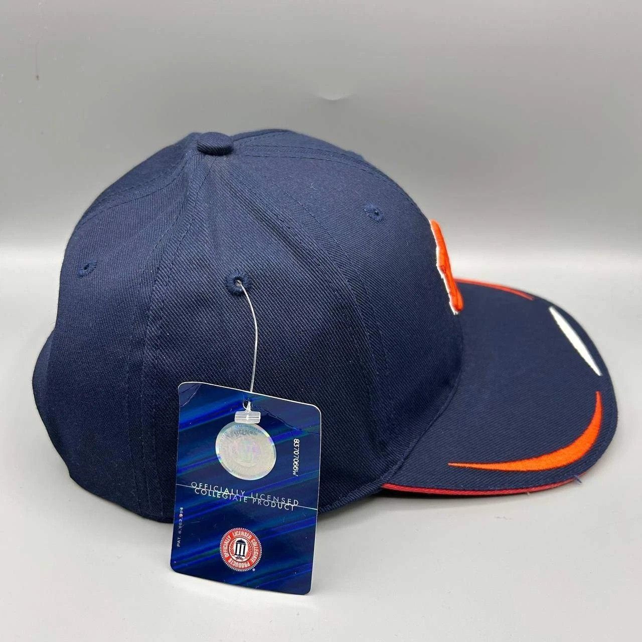 NCAA Vintage Auburn Tigers Hat Blue Embroidered Snap Back Cotton Size ONE SIZE - 4 Thumbnail